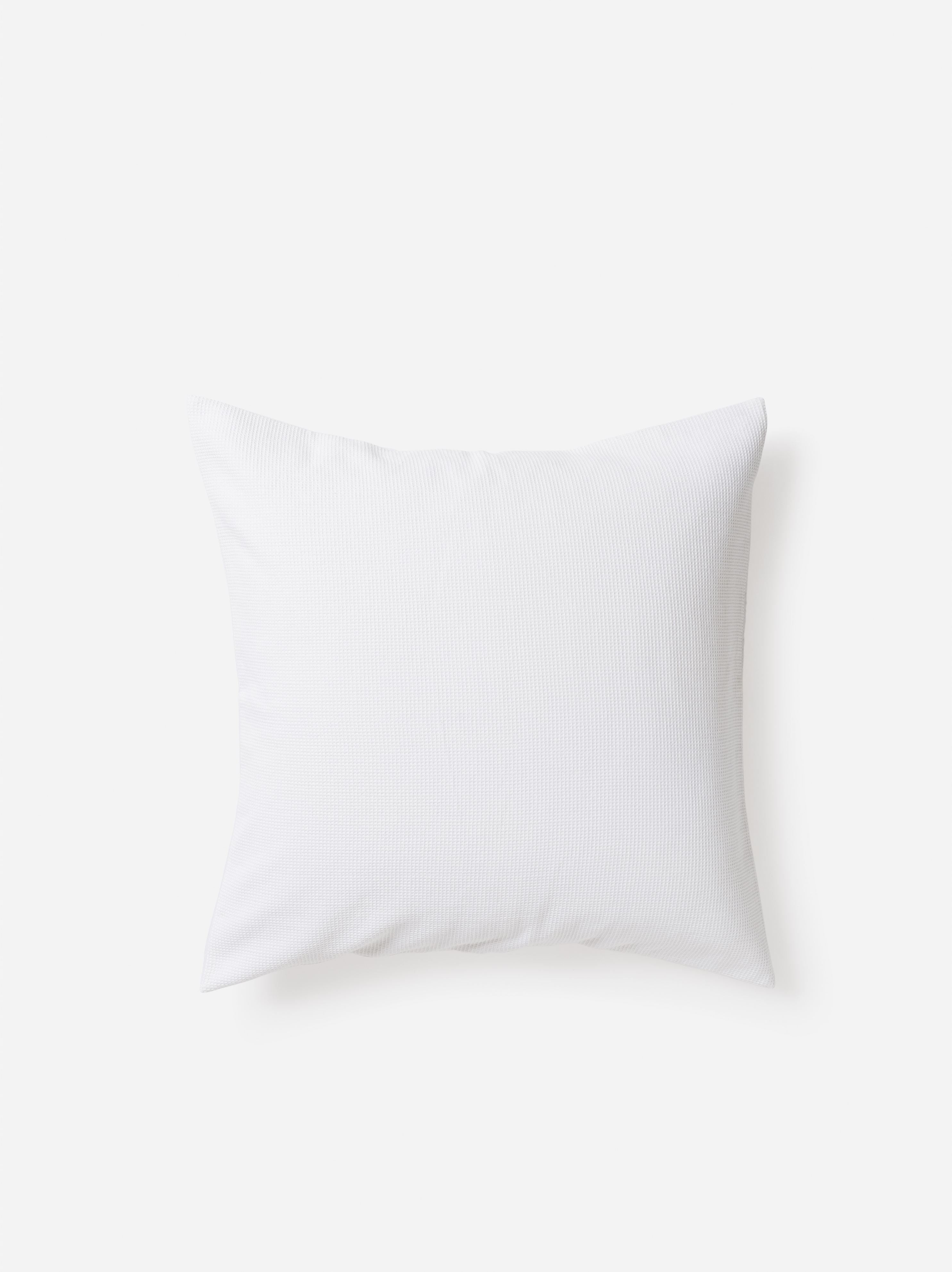 Mini Waffle Organic Cotton Euro Pillowcase White / Euro Pillowcase