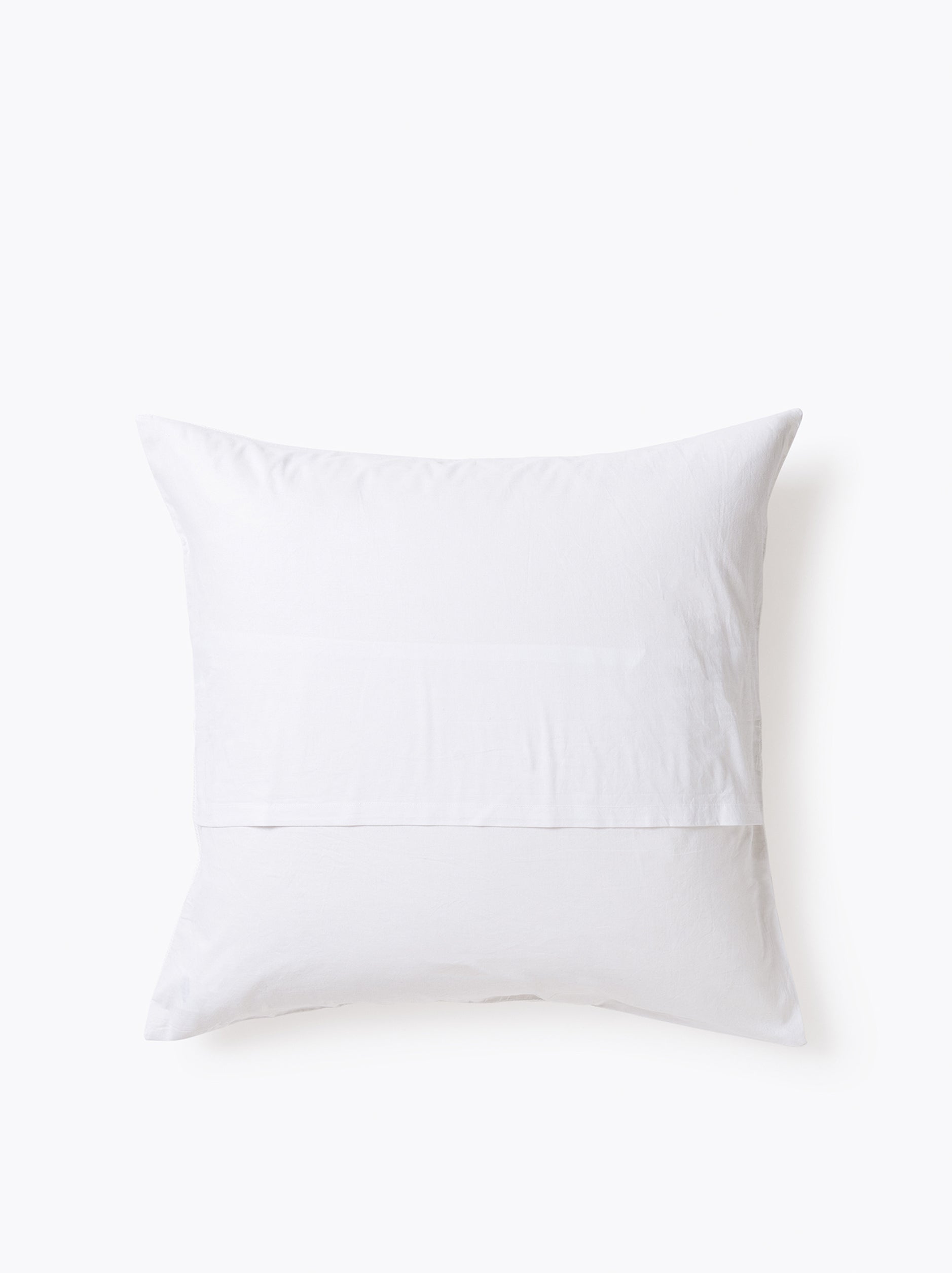 Mini Waffle Organic Cotton Euro Pillowcase White / Euro Pillowcase