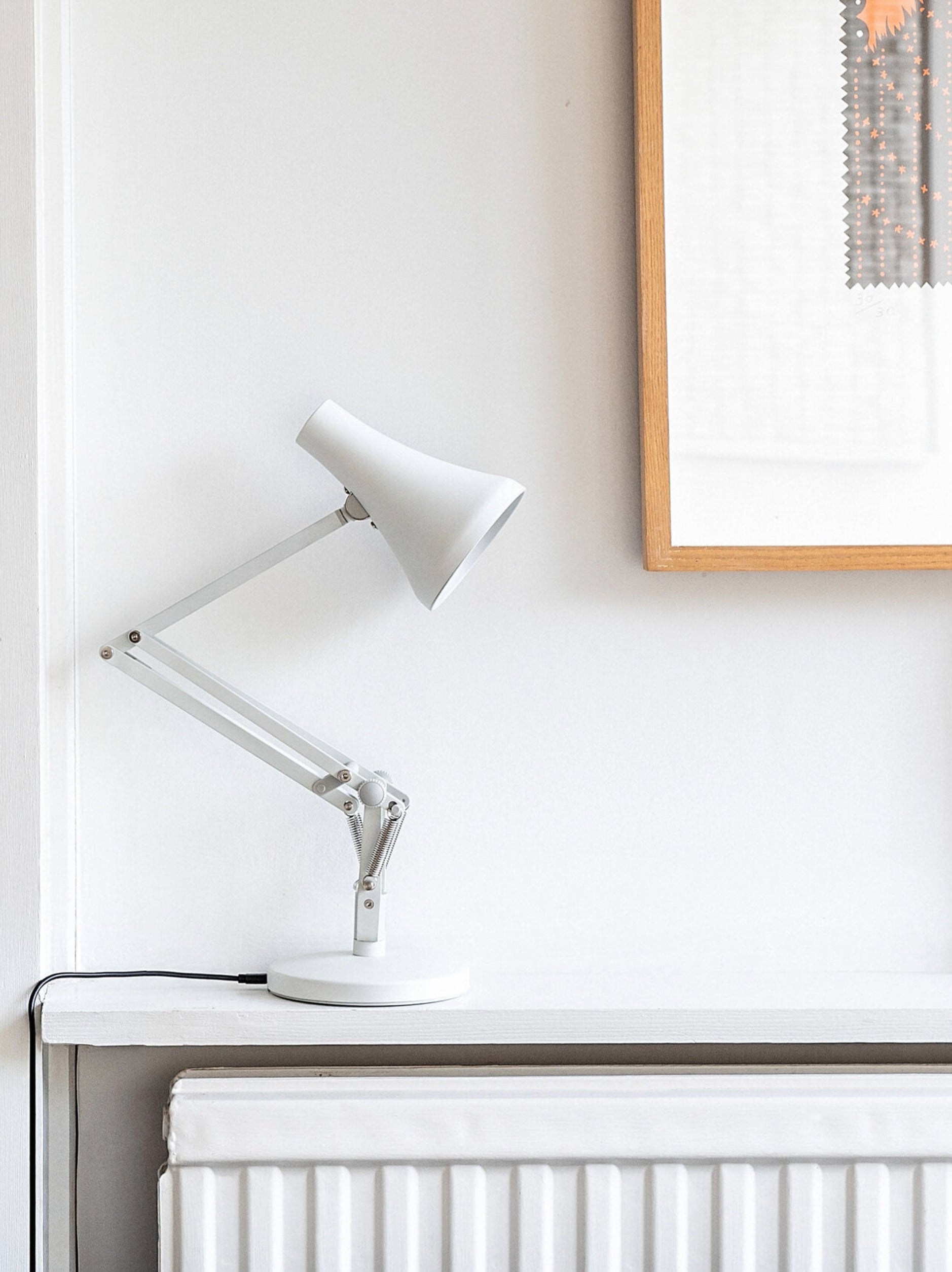 Anglepoise 90 Mini Mini USB Desk Lamp Jasmine White / (max. reach 53cmh)