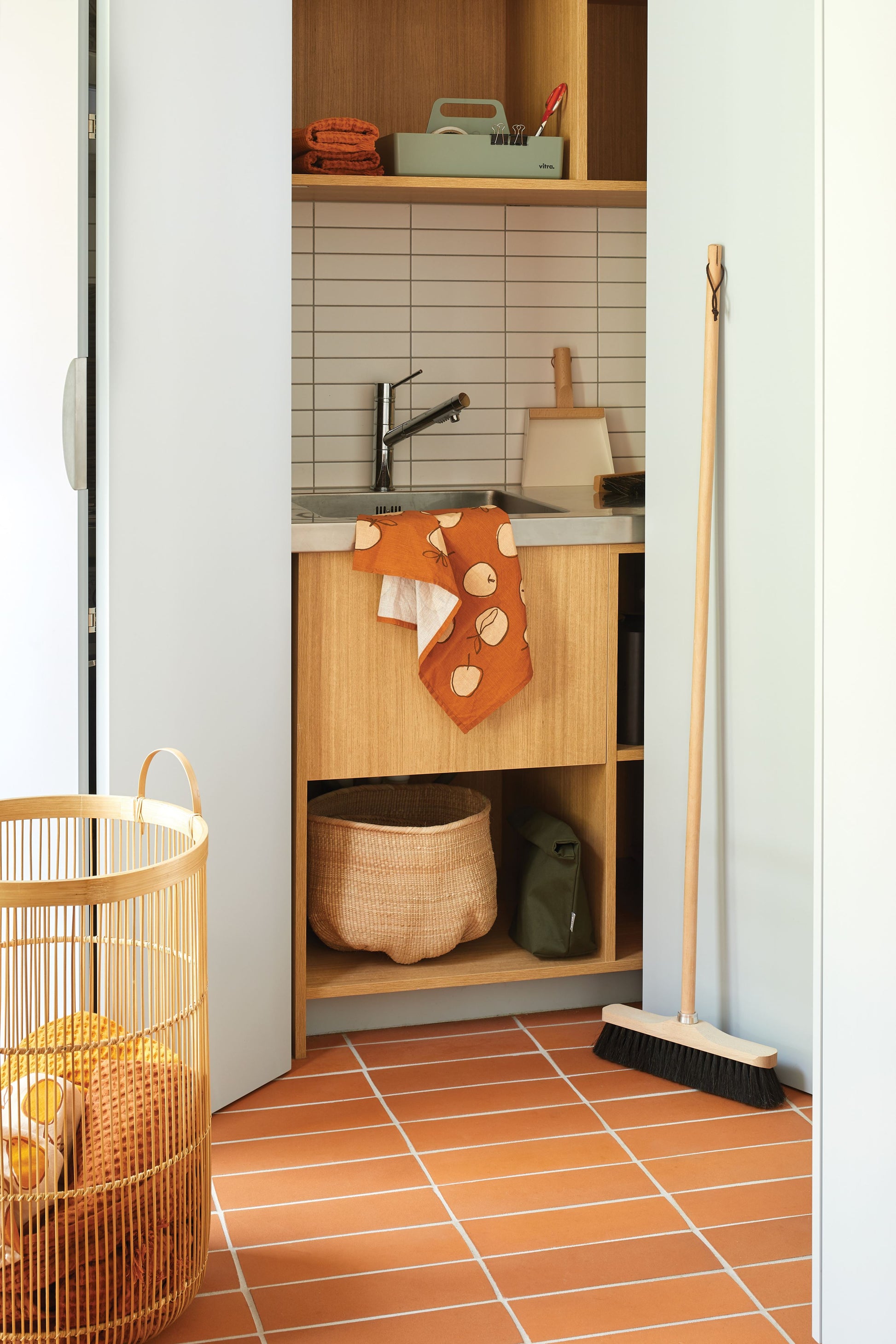 Rakei Bamboo Basket Natural / Tall