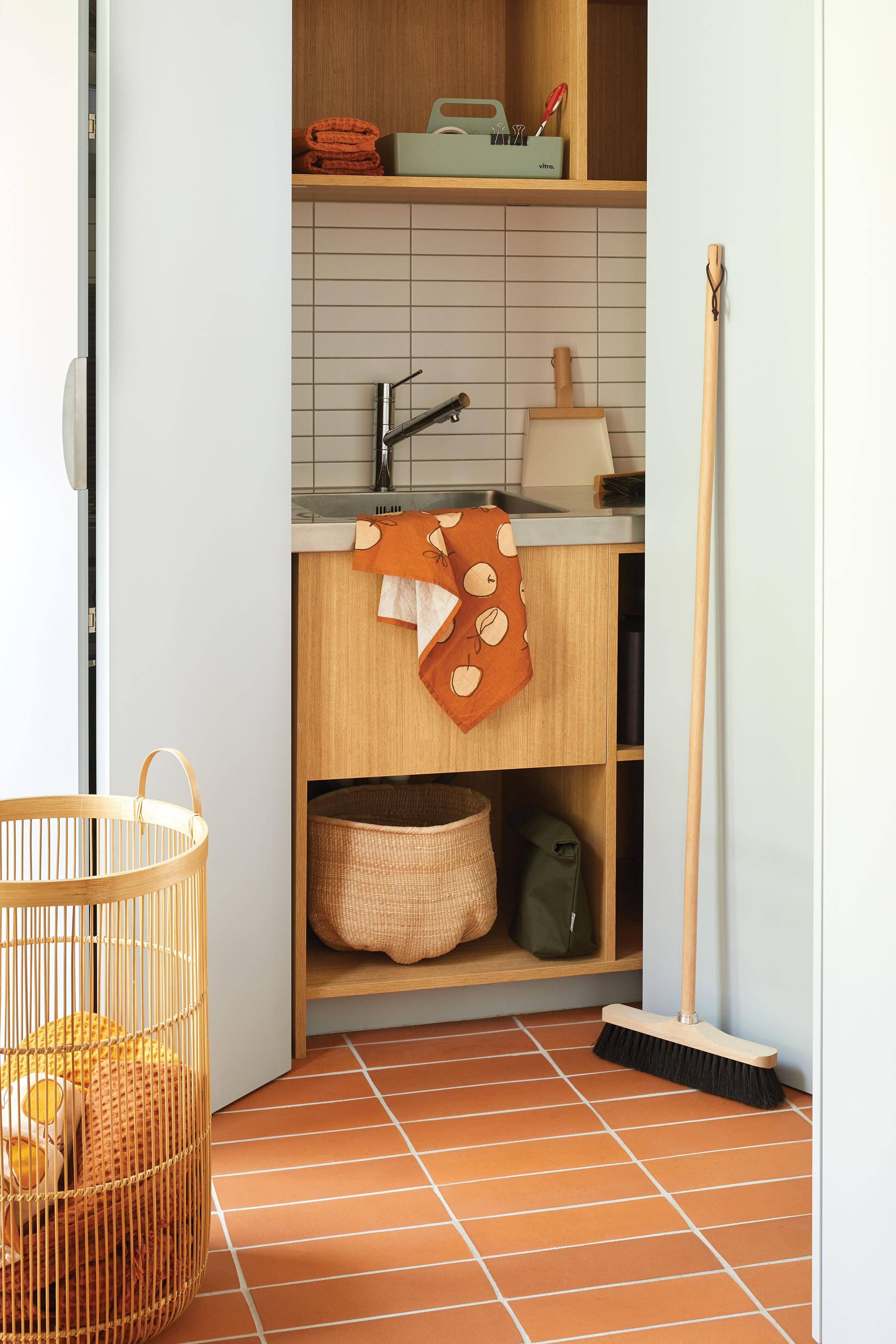Rakei Bamboo Basket Natural / Tall