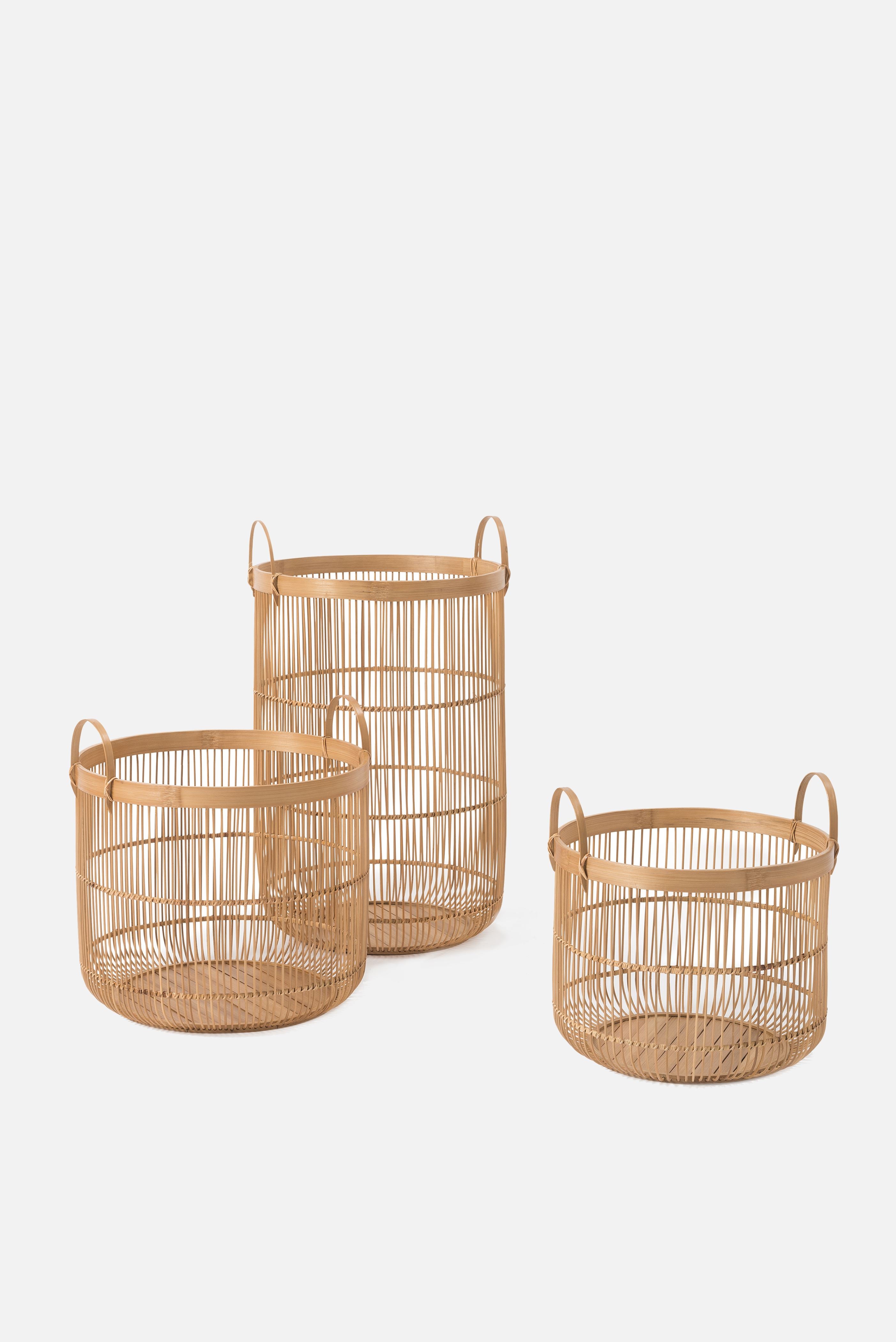 Rakei Bamboo Basket Natural / Tall