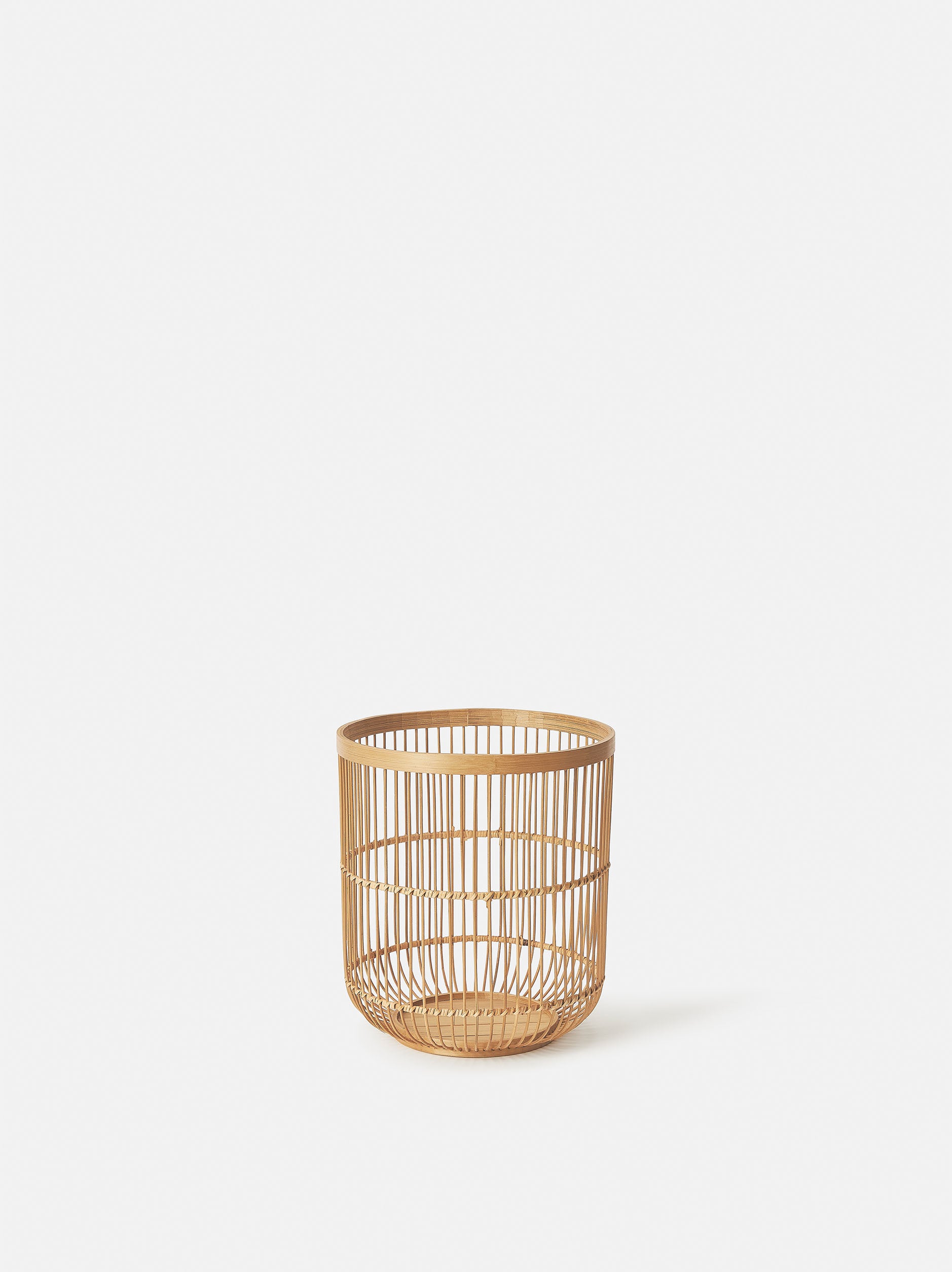Rakei Bamboo Bin Natural / 26.5cmdiax30cmh