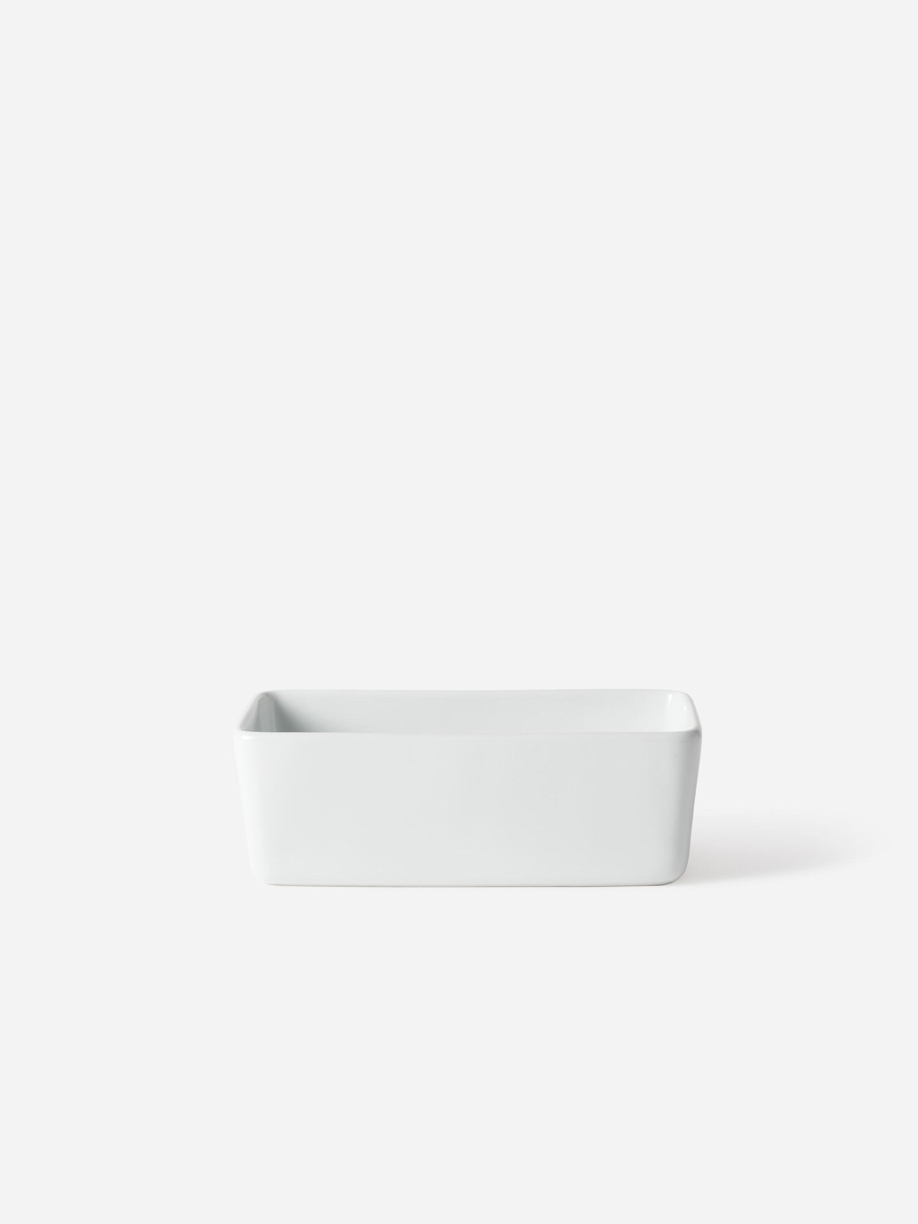 Porcelain Rectangular Dish White / Small