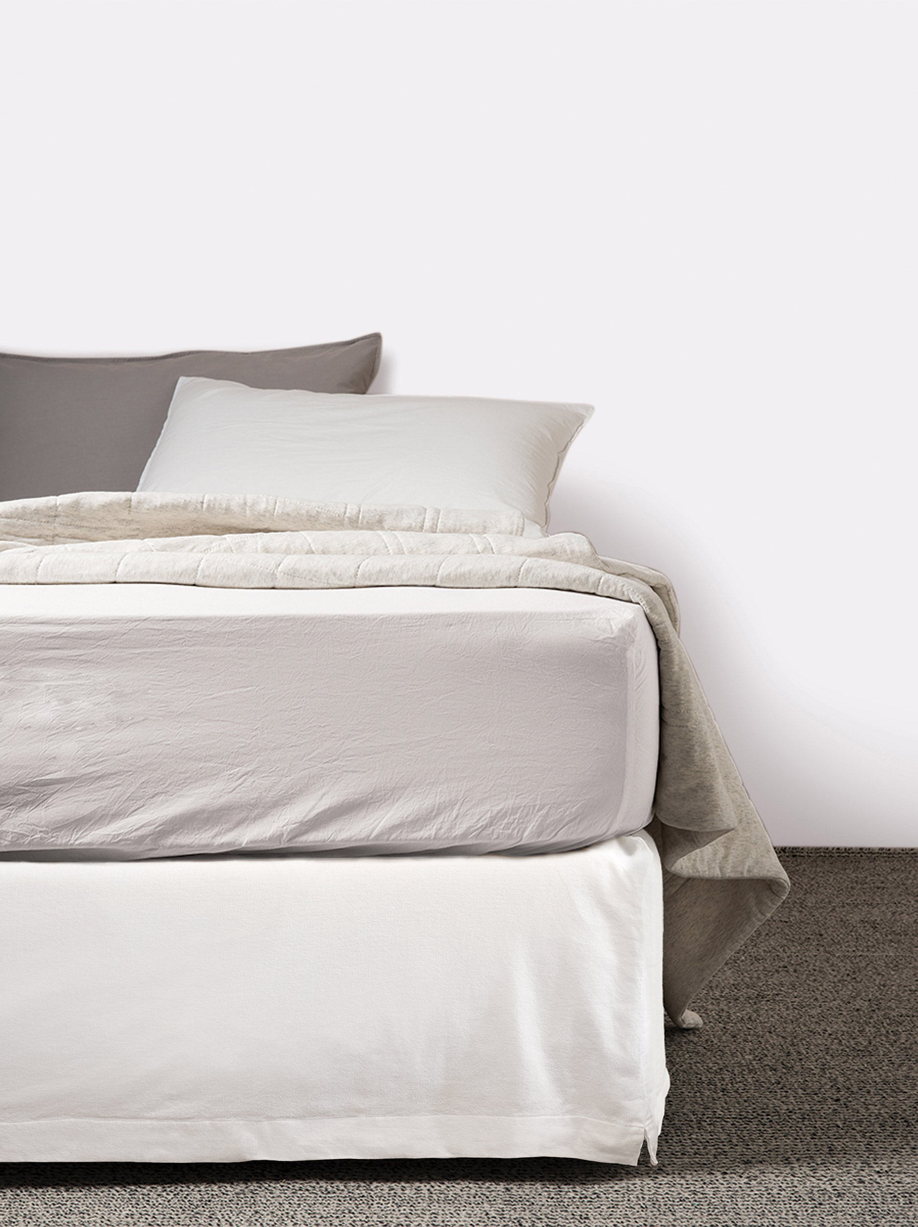 Cotton Valance White / King Single