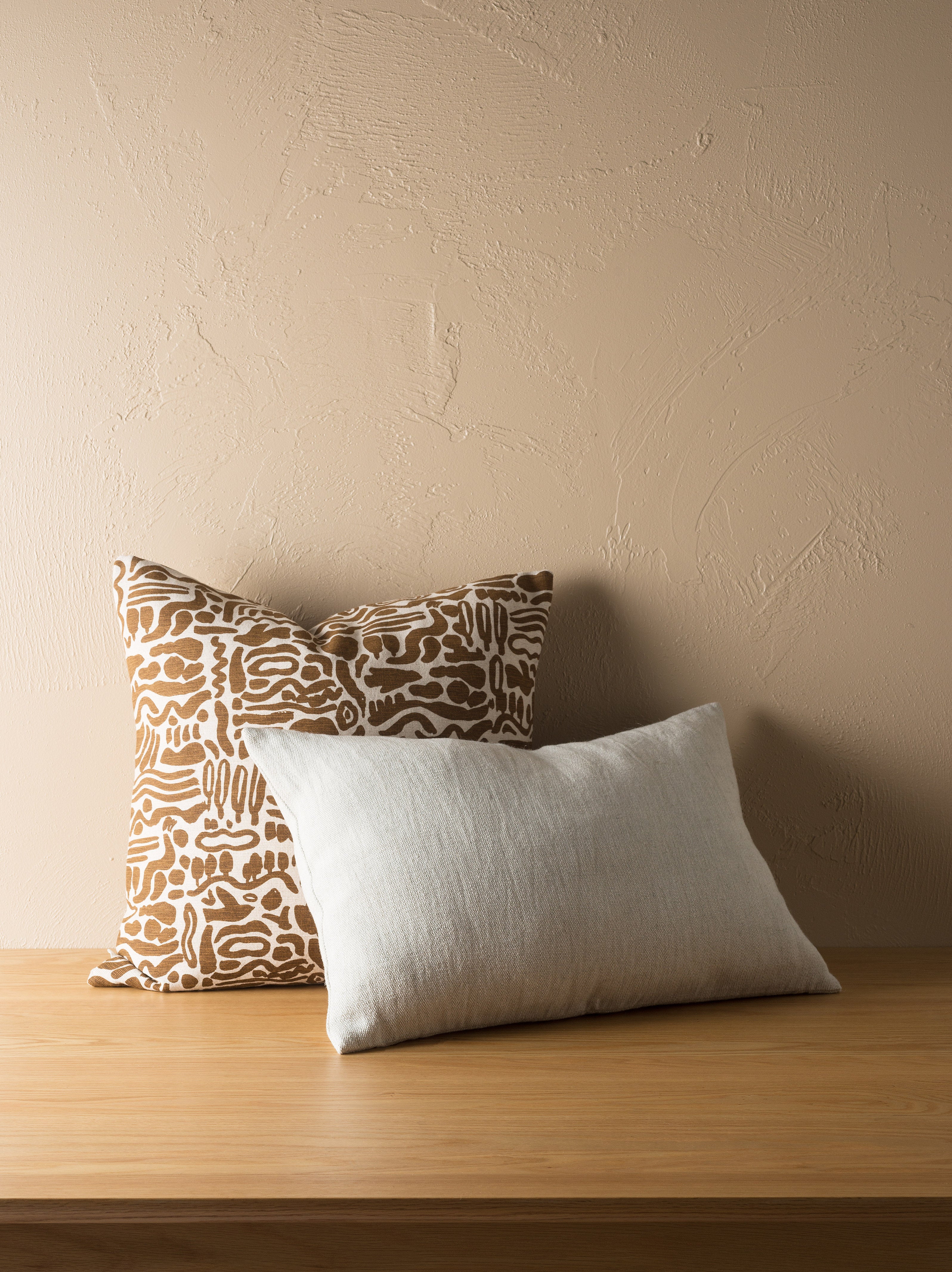 Heavy Linen Jute Cushion Cover Natural / 60x40cm
