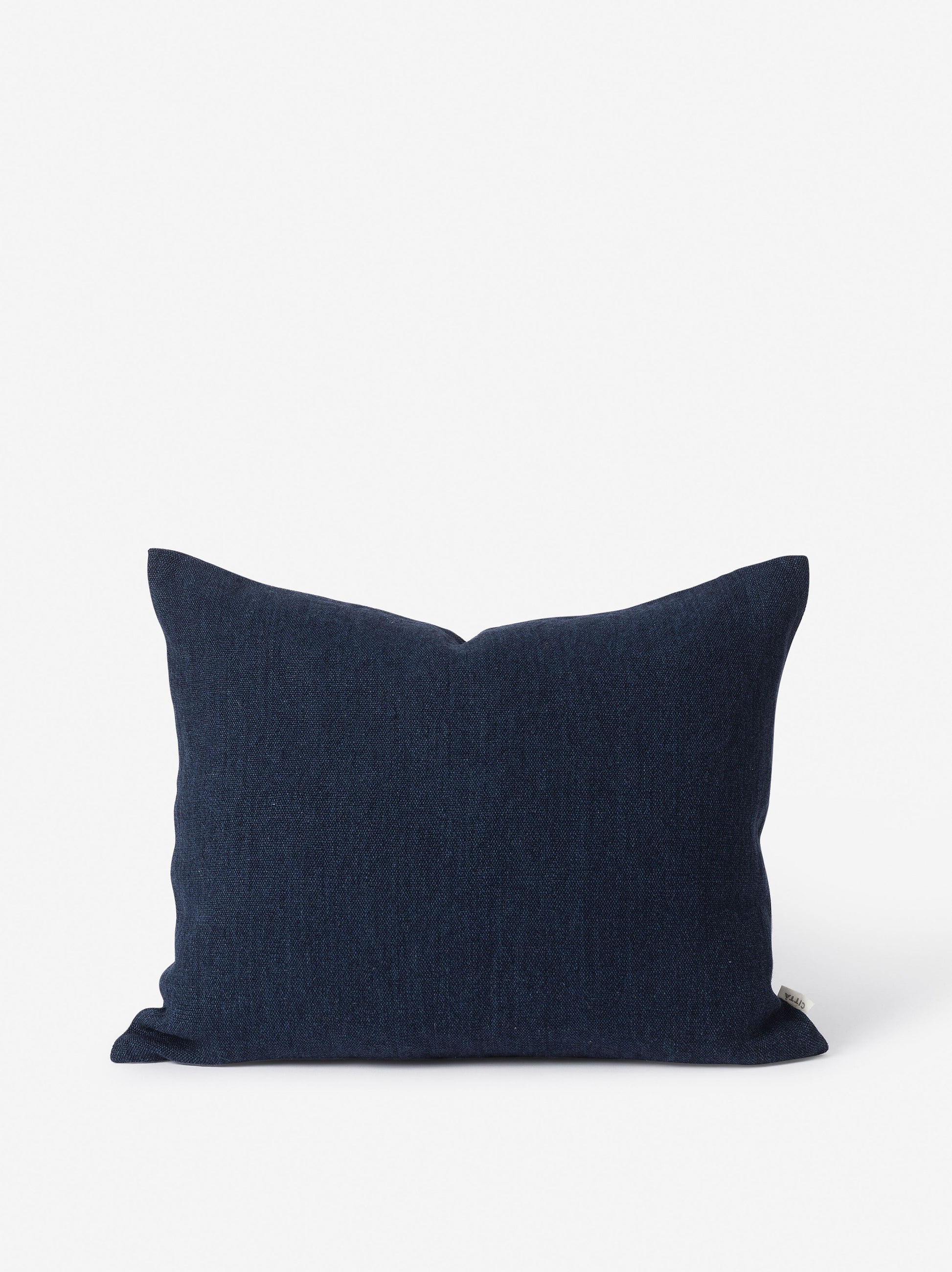 Heavy Linen Jute Cushion Cover Midnight / 55x45cm