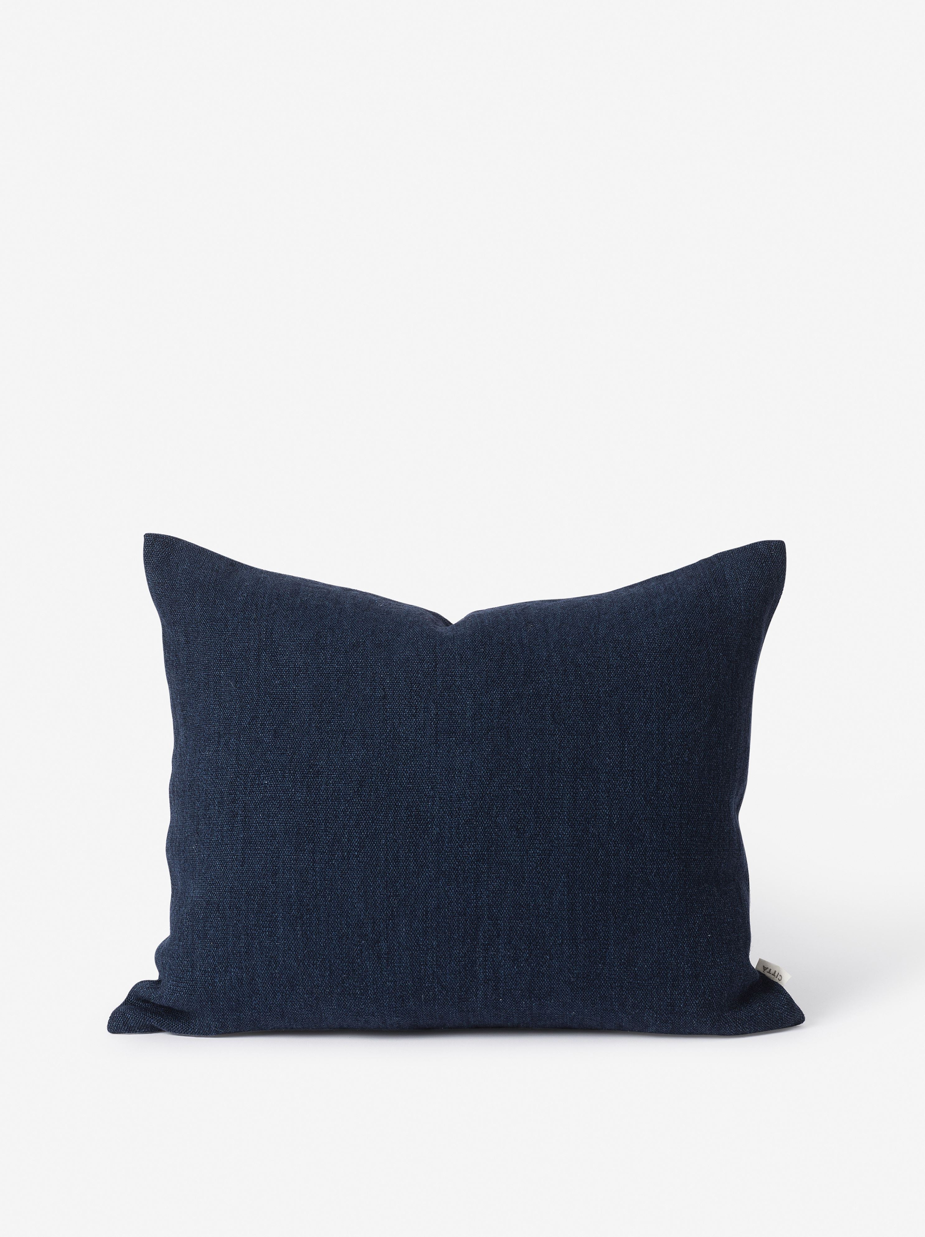 Heavy Linen Jute Cushion Cover Midnight / 55x45cm
