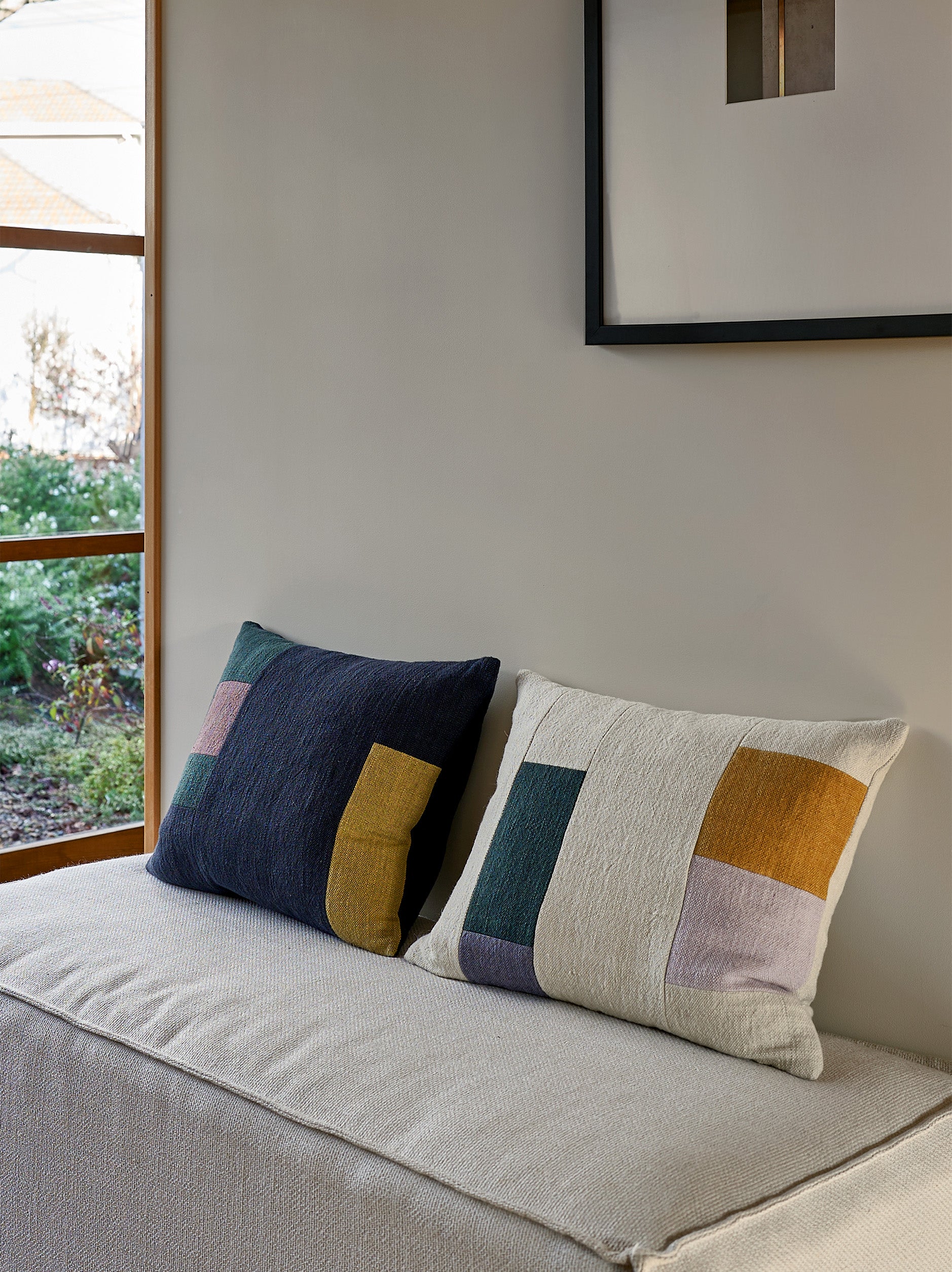 Build Cushion Cover Natural/Multi / 45x35cm