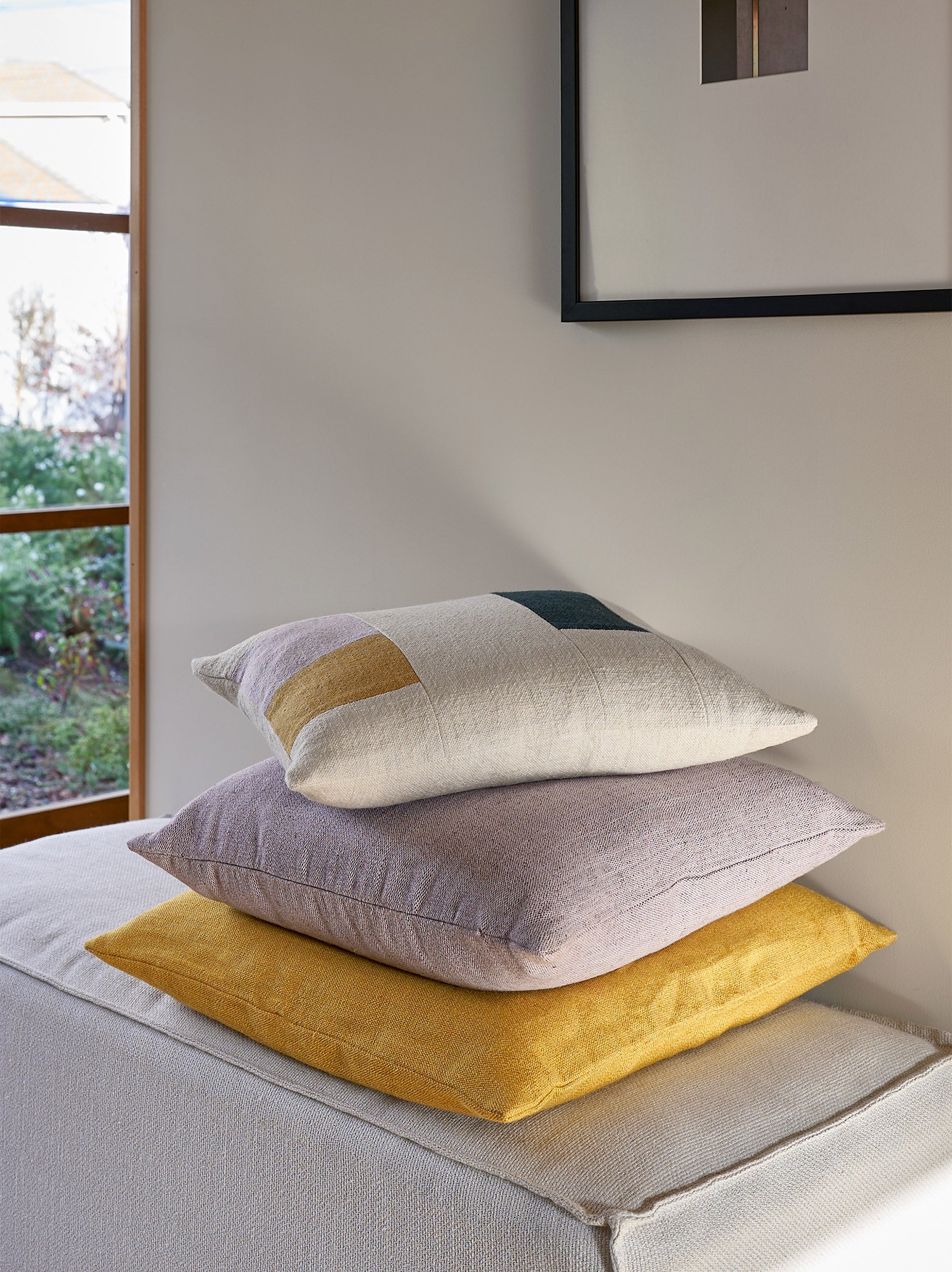 Build Cushion Cover Natural/Multi / 45x35cm