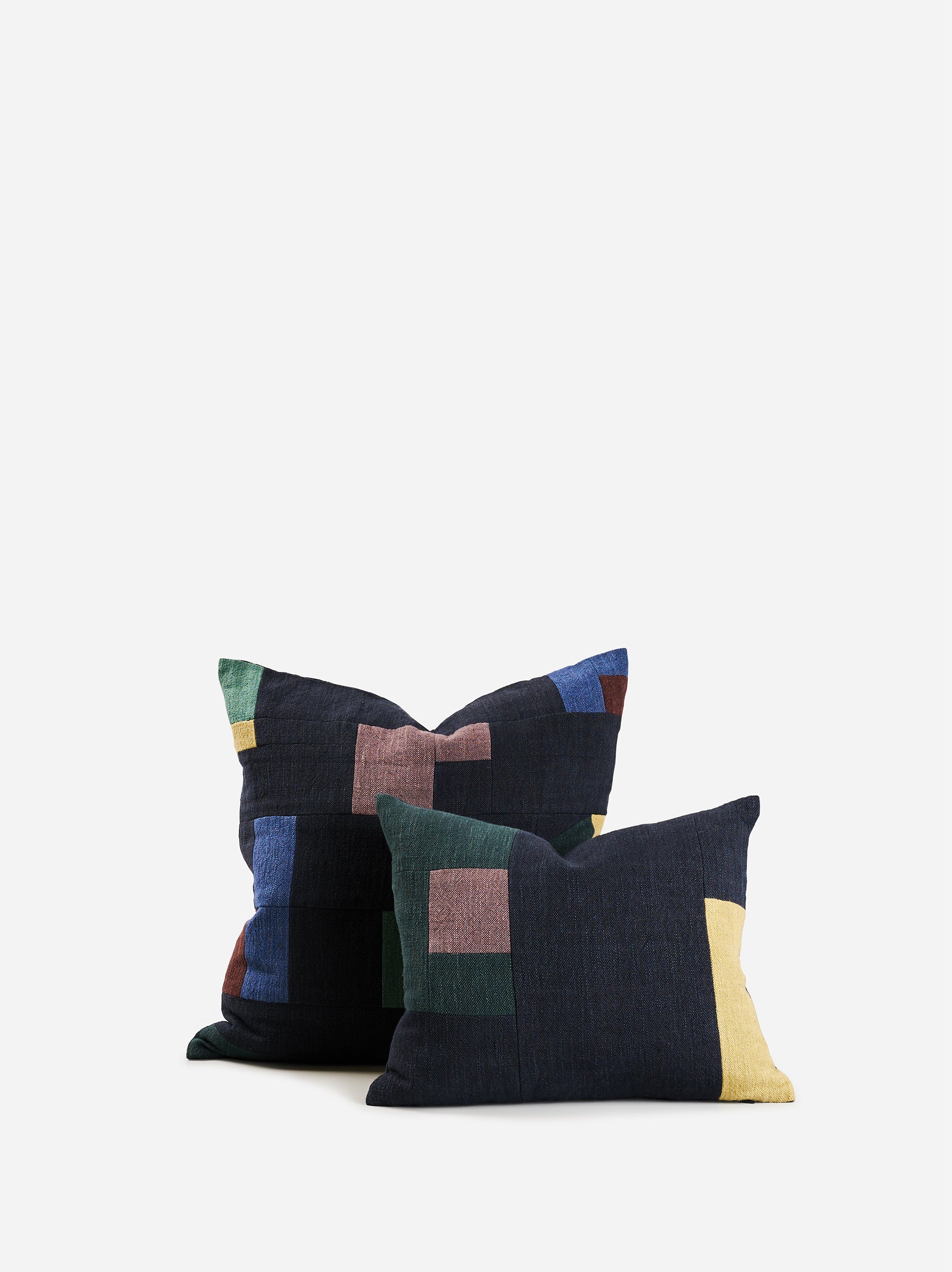Barragan Cushion Cover Blue Black/Multi / 55x55cm