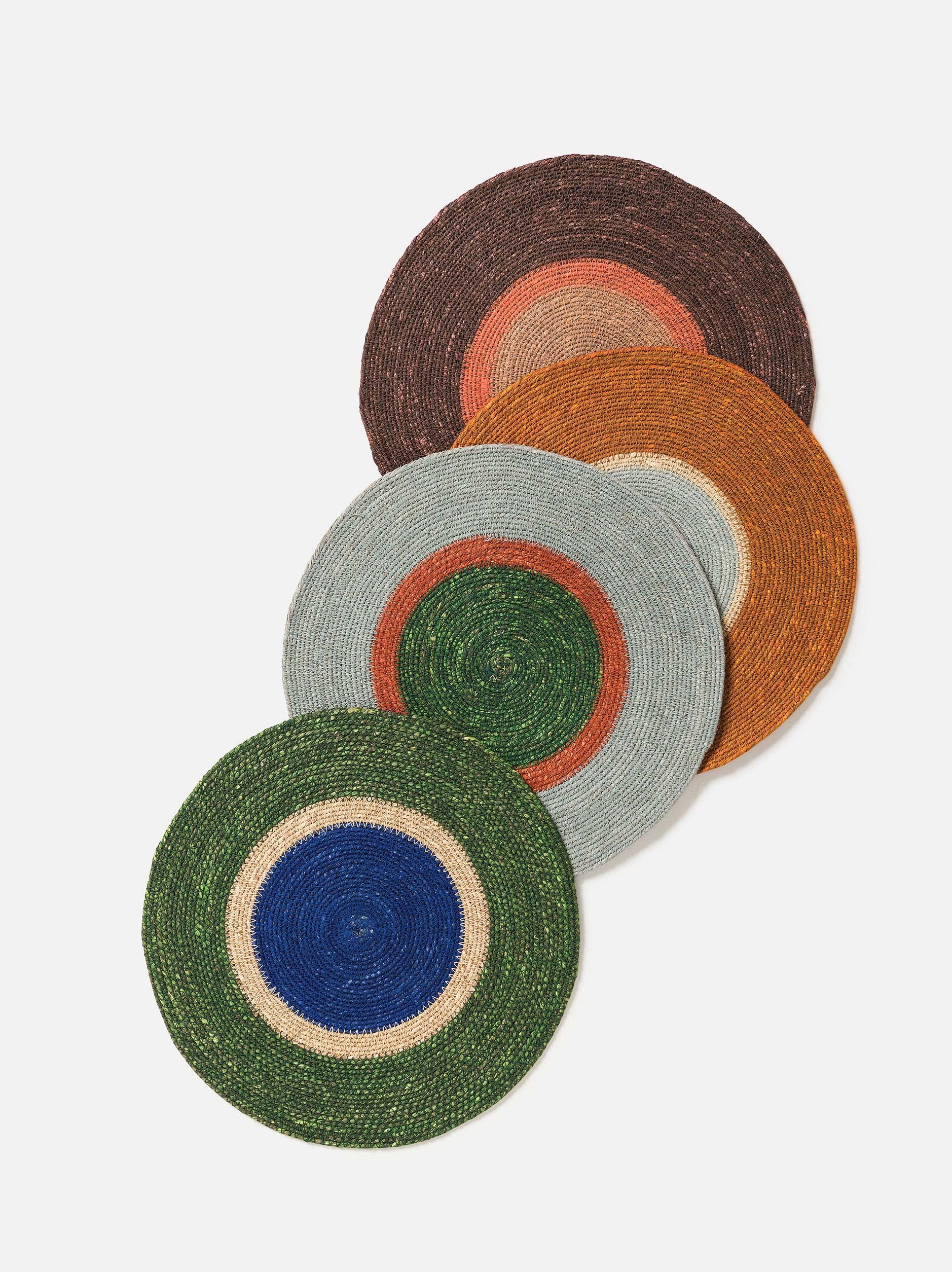 Pinto Placemat Spirulina/Cobalt / 34cmdia