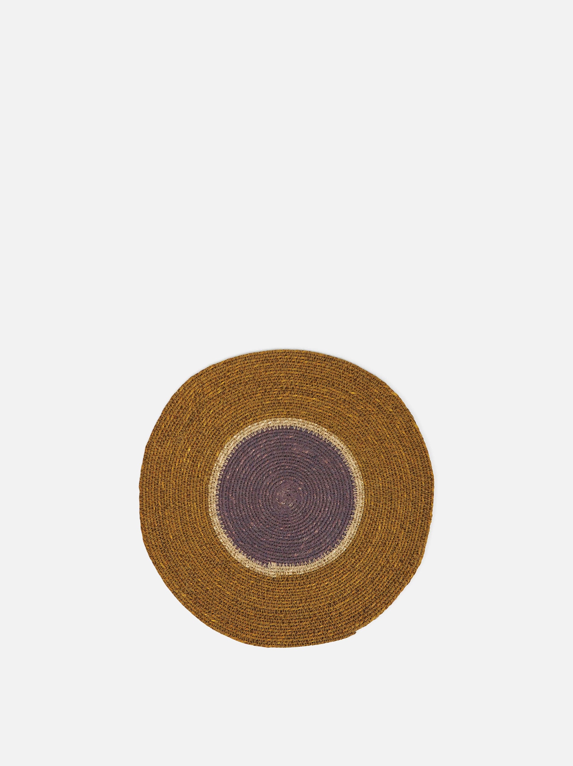 Pinto Placemat Ochre/Lupin / 34cmdia