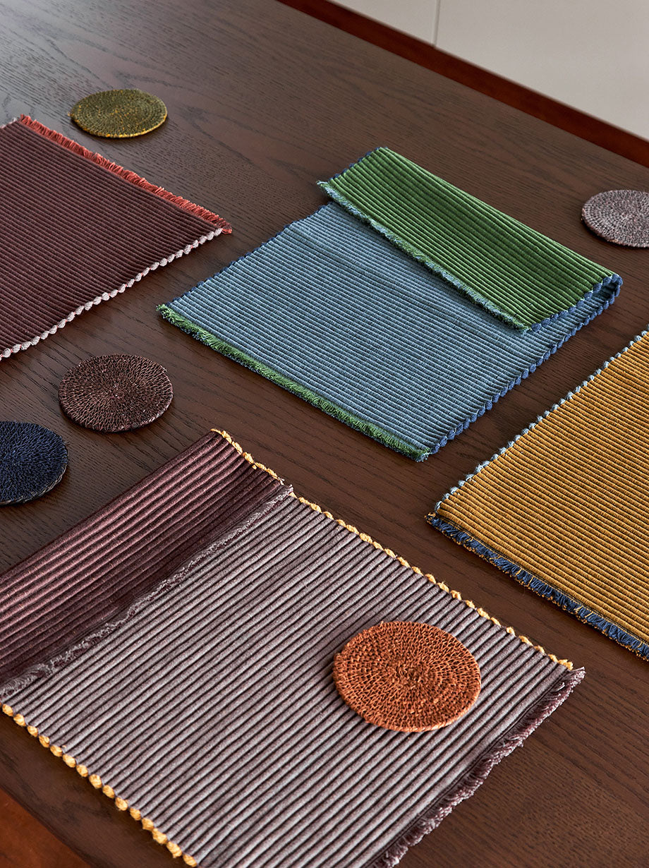 Pinto Coaster S/4 Mulberry/Multi / 10cmdia