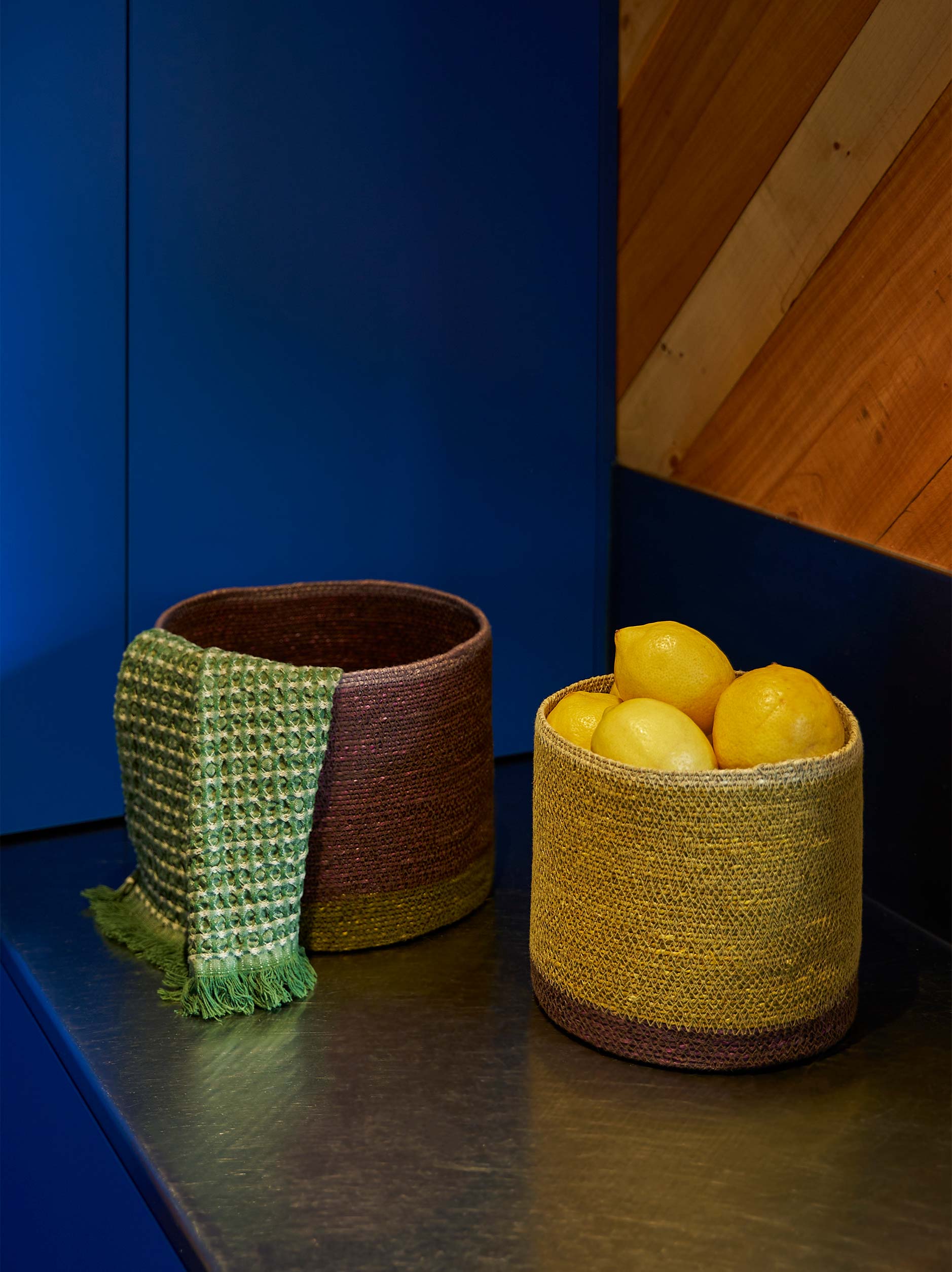 Pinto Storage Basket Ochre/Multi / Small