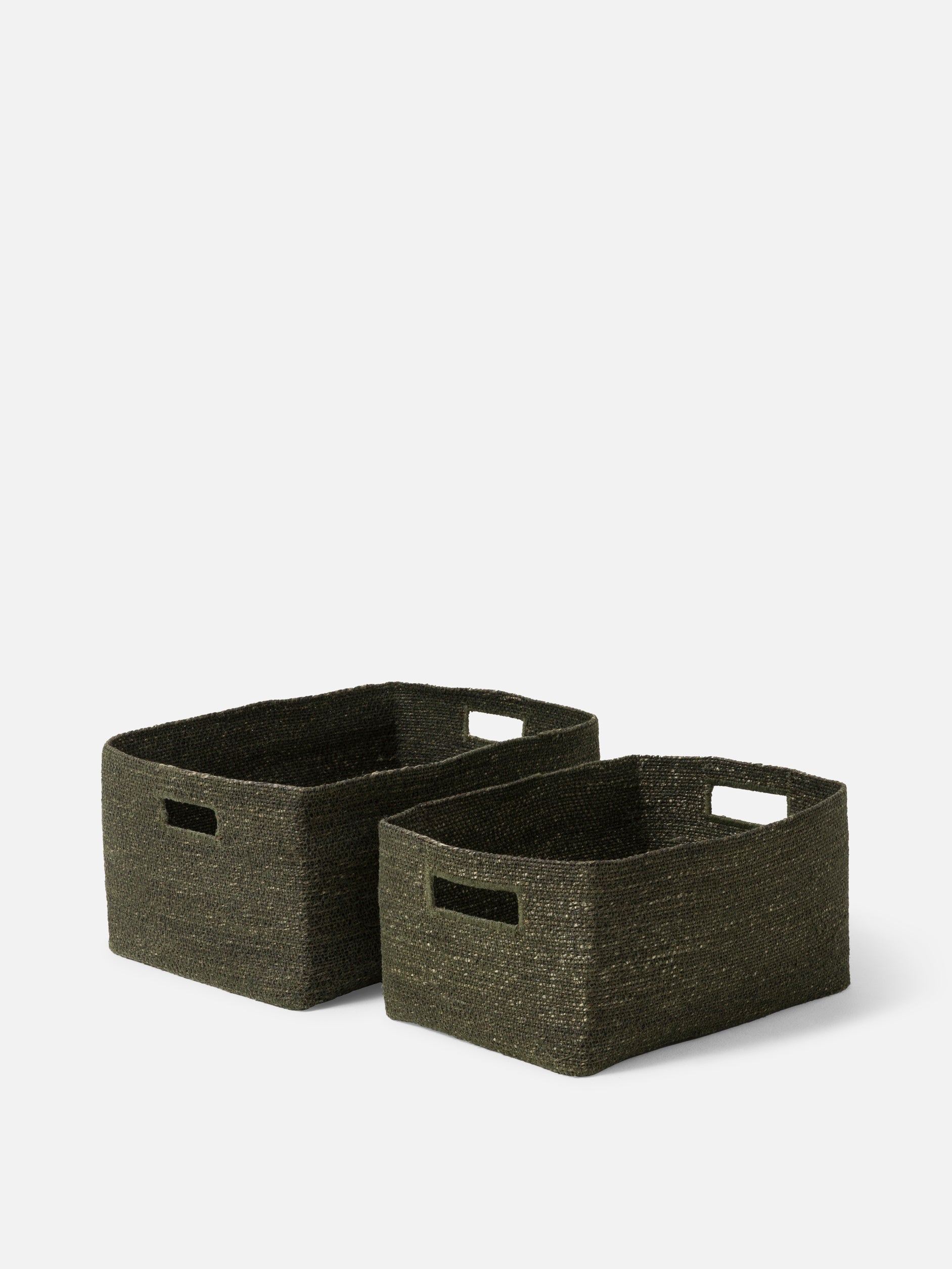 Woven Storage Basket Olive / Large