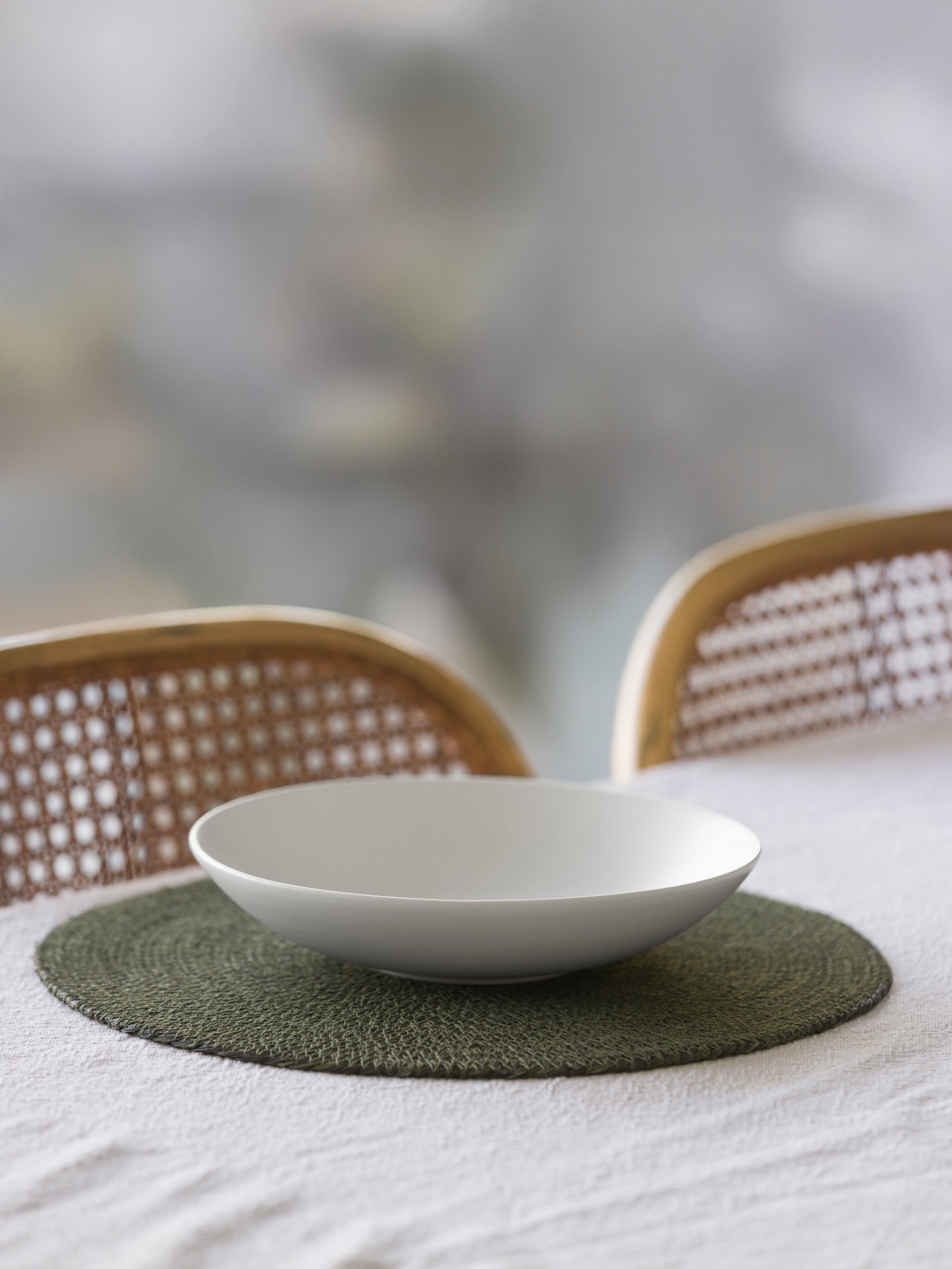 Woven Placemat Olive / 34cmdia