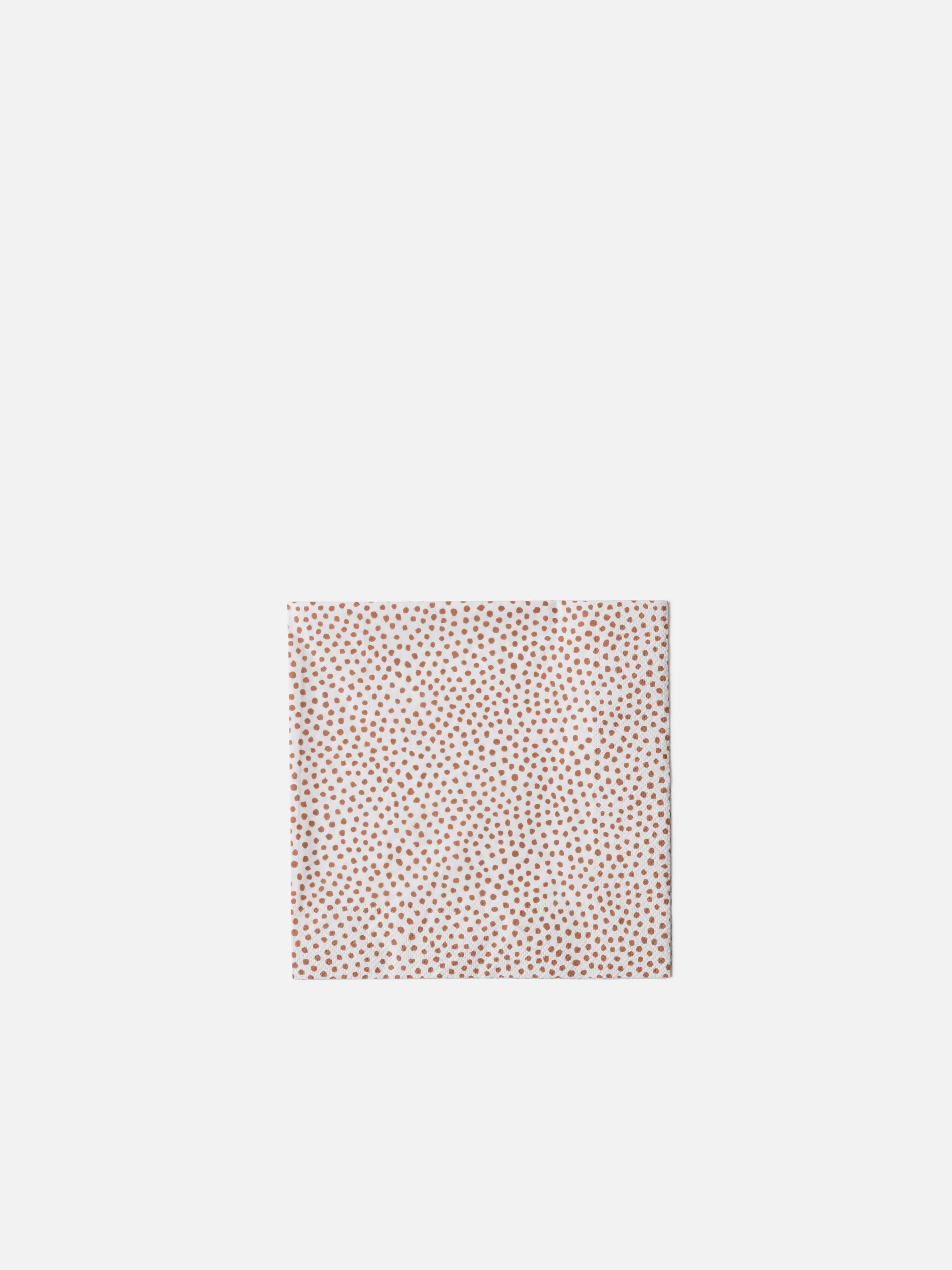 Pois Dinner Napkin Pack/20 White/Brick / Large