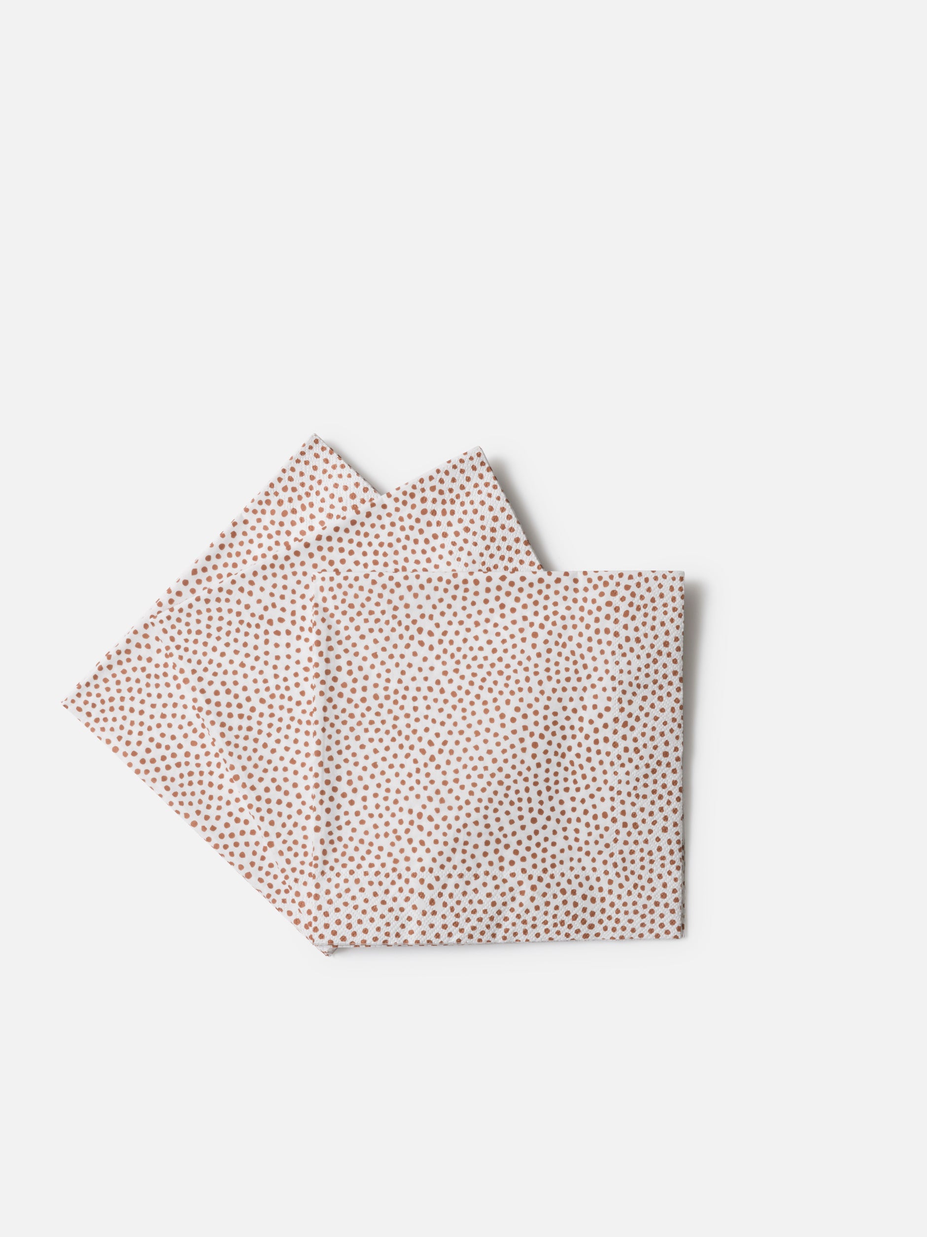 Pois Dinner Napkin Pack/20 White/Brick / Large