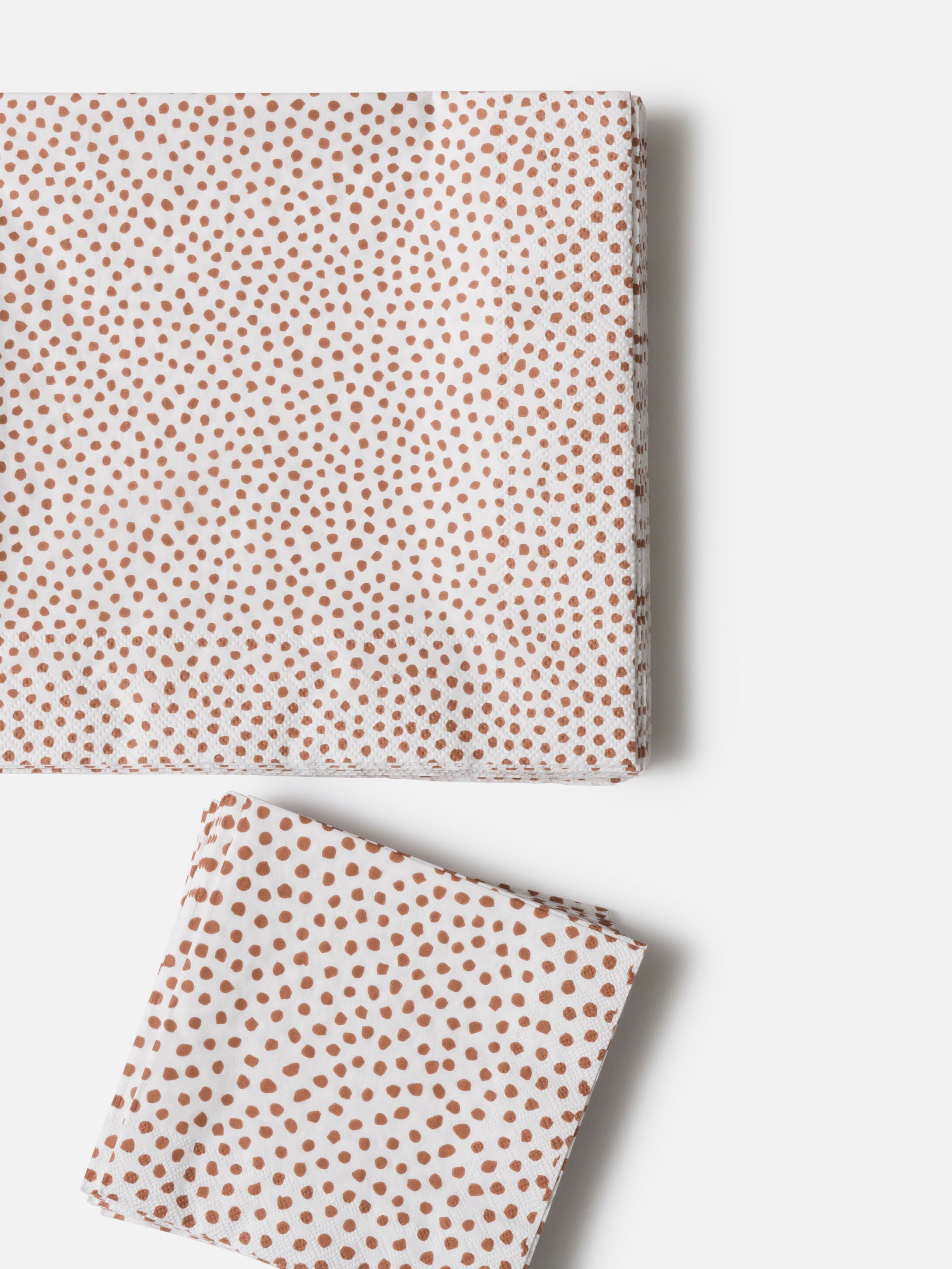 Pois Dinner Napkin Pack/20 White/Brick / Large