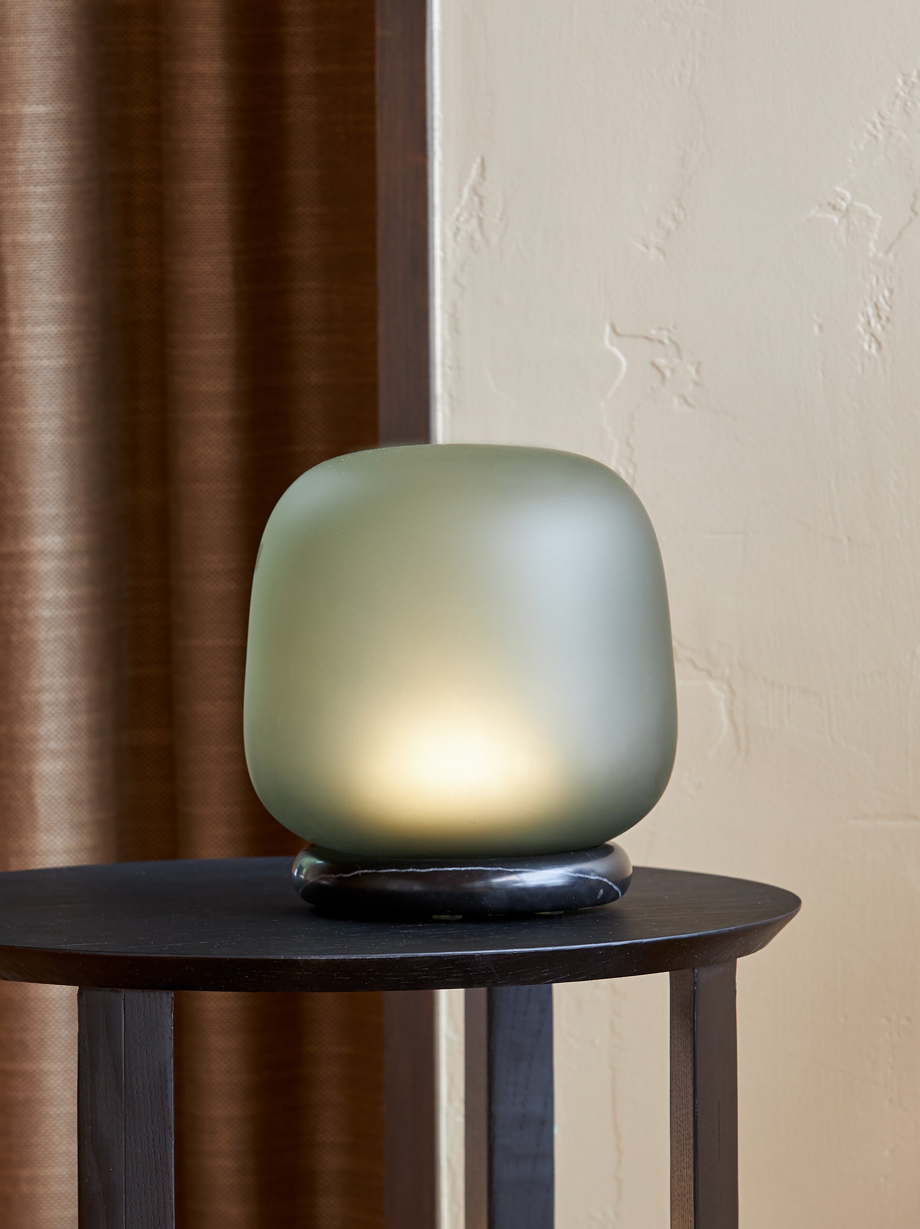 AB Table Lamp Frosted Smoke Grey/Green / 22.6cmdiax21.4cmh