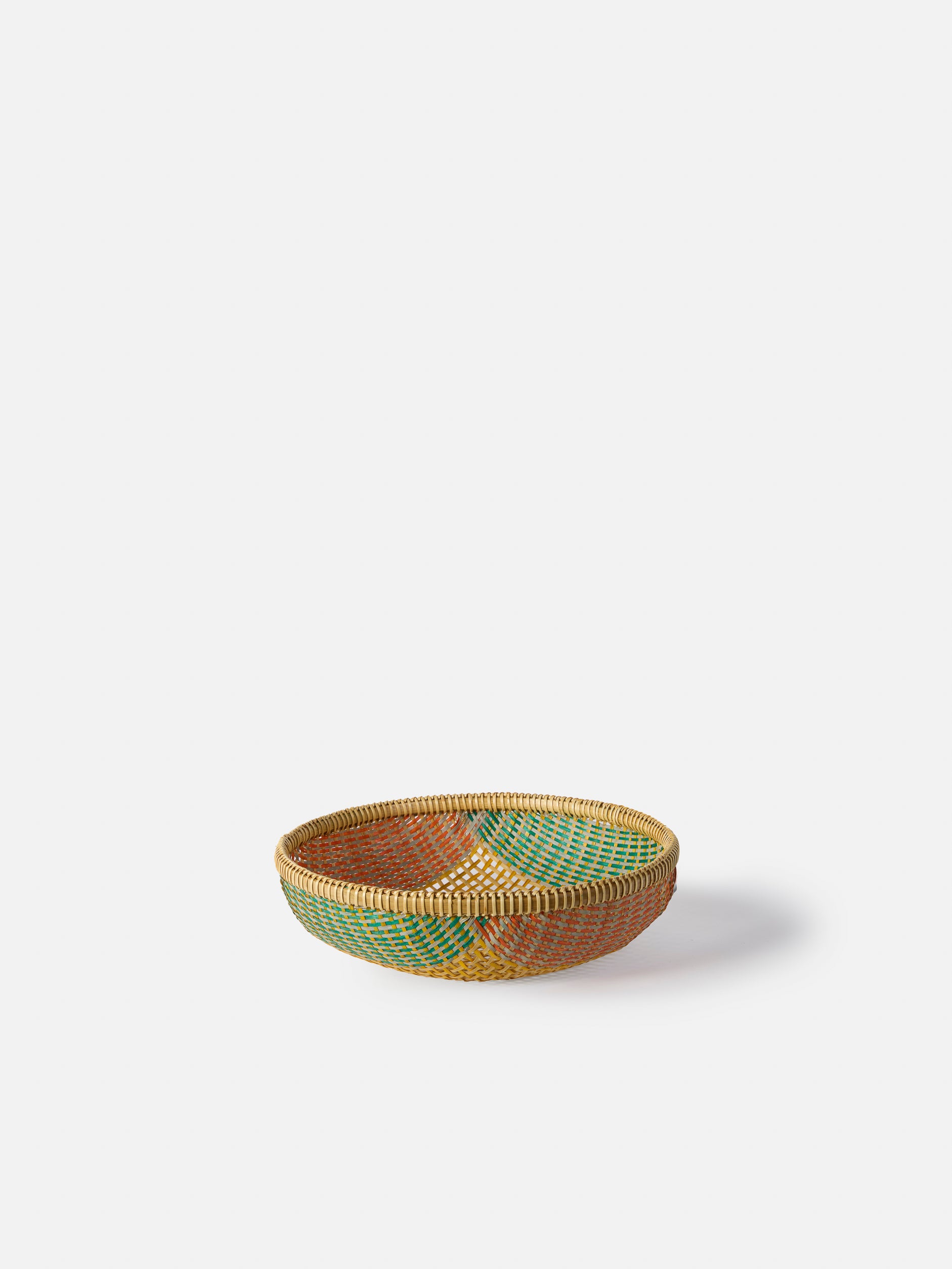 Thao Woven Basket Yellow/Multi / Medium