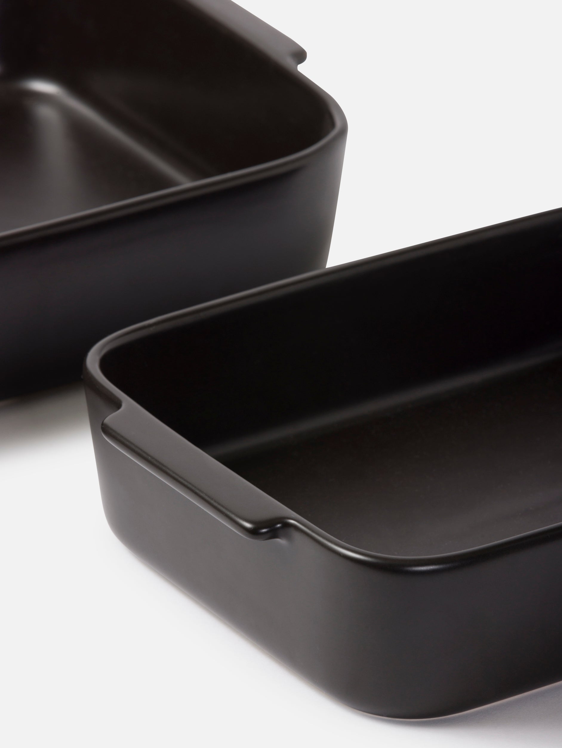 Stoneware Baking Dish Matte Black / Medium