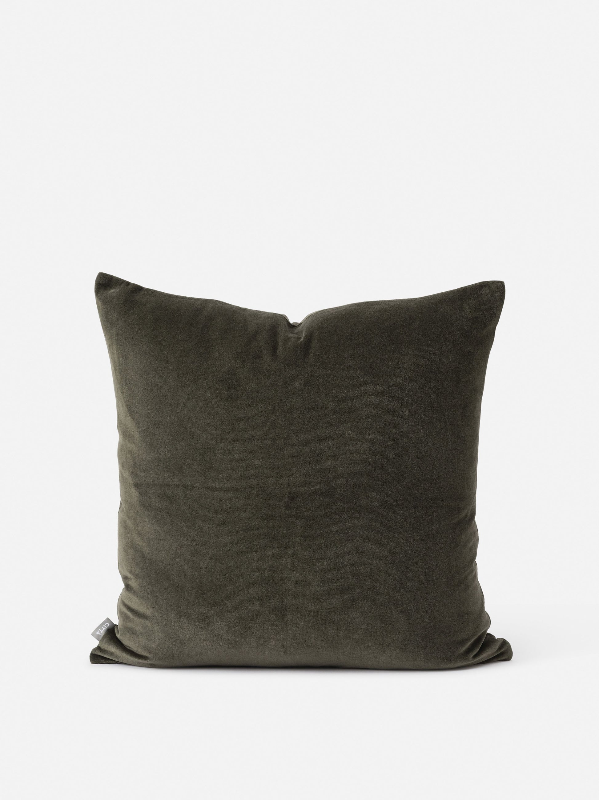 Cotton Velvet Cushion Cover Nori / 55x55cm