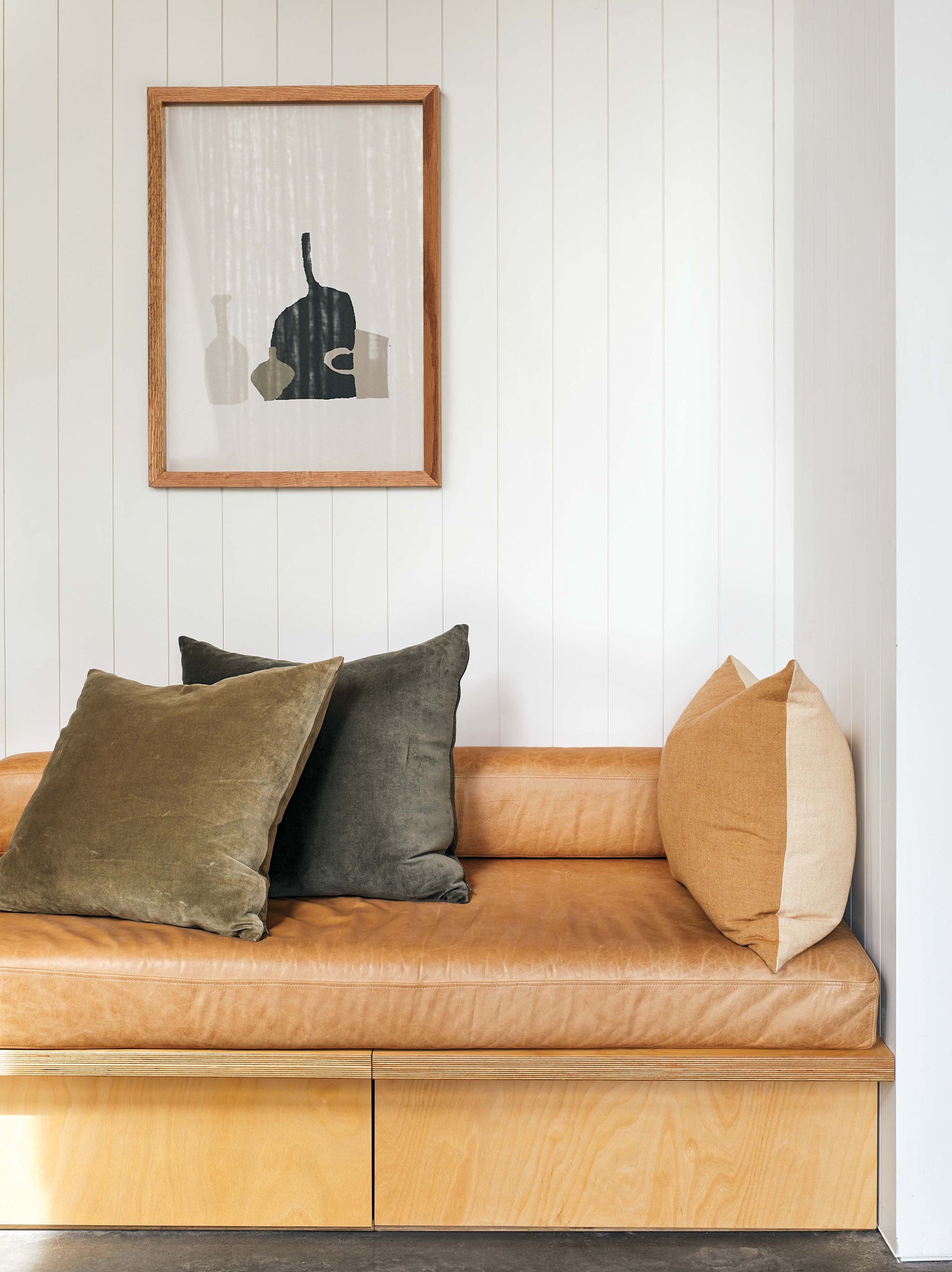 Cotton Velvet Cushion Cover Nori / 55x55cm