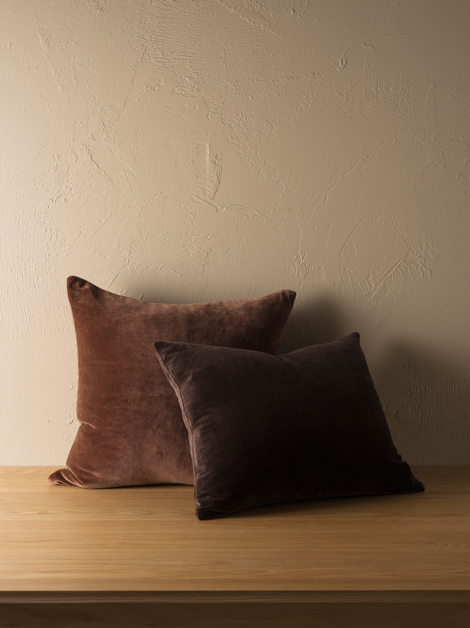 Cotton Velvet Cushion Cover Henna / 55x45cm