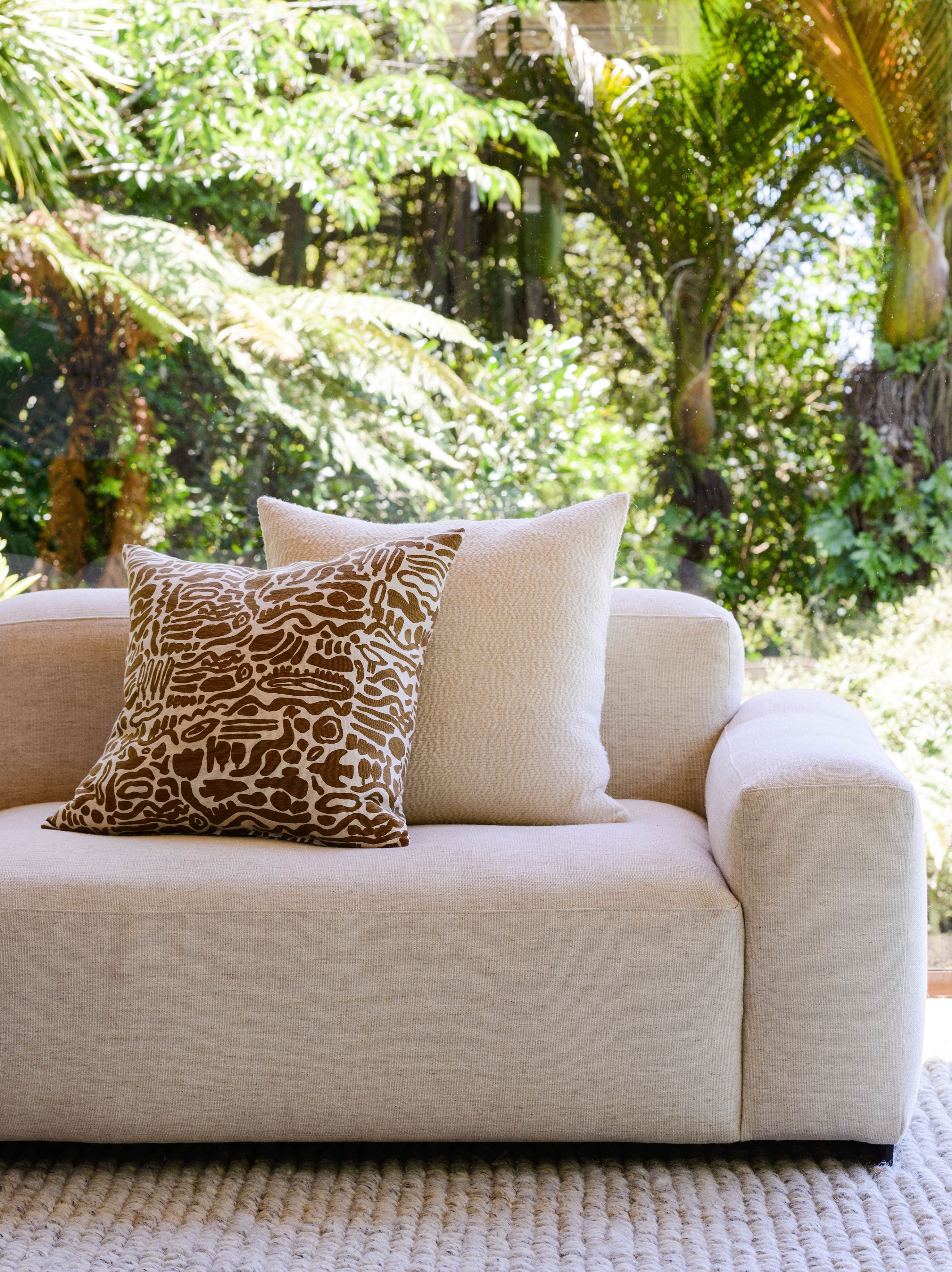 Lazo Wool Boucle Cushion Cover Natural / 55x55cm