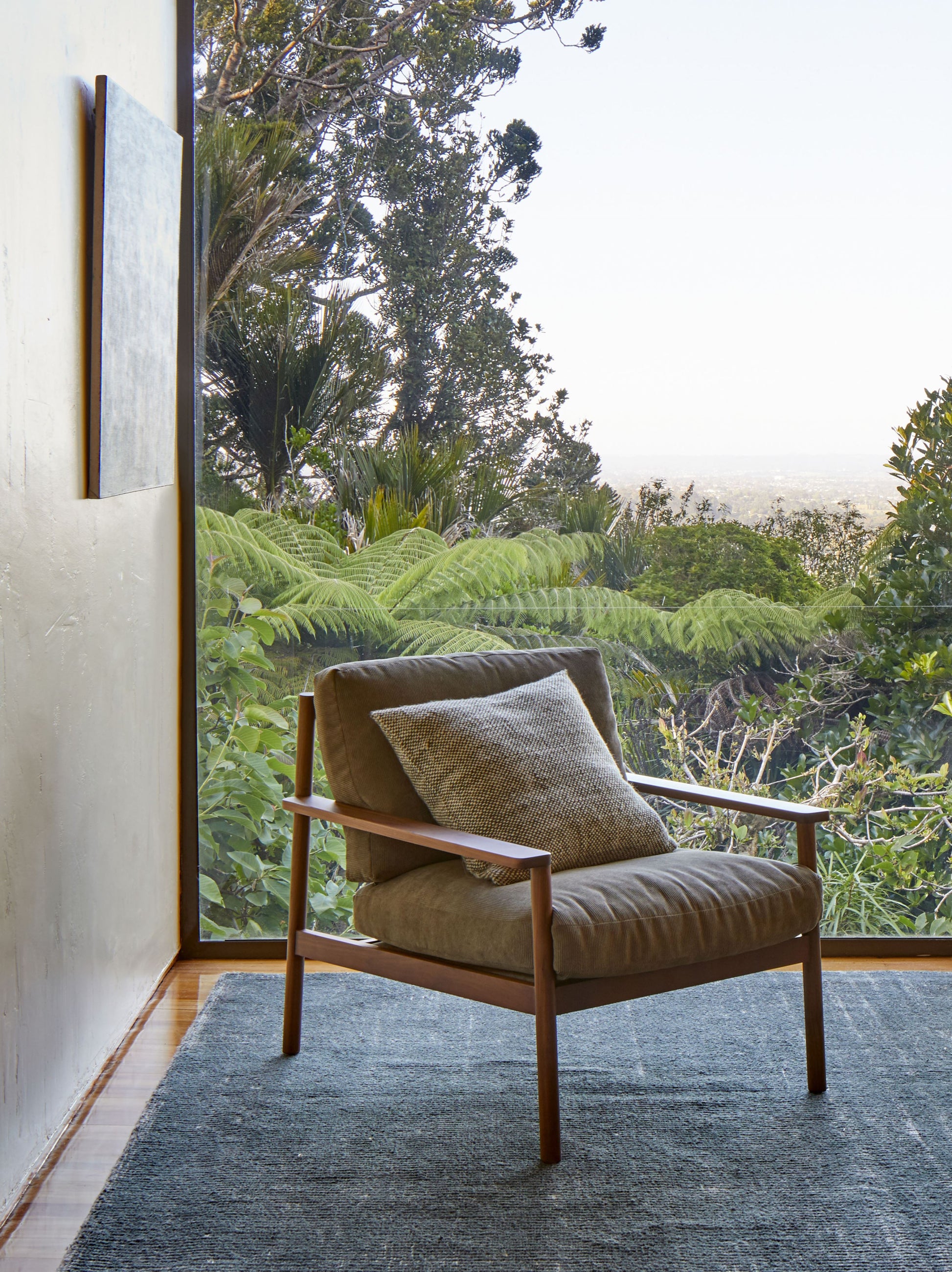 Hutt Wool Cushion Cover Ivy/Natural / 50x50cm