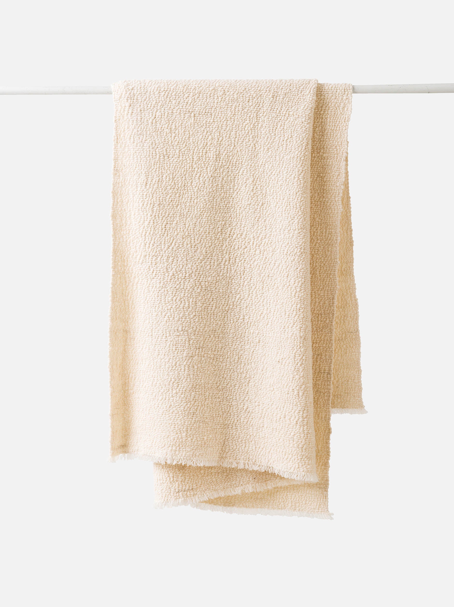 Boucle Wool Throw Natural / Small