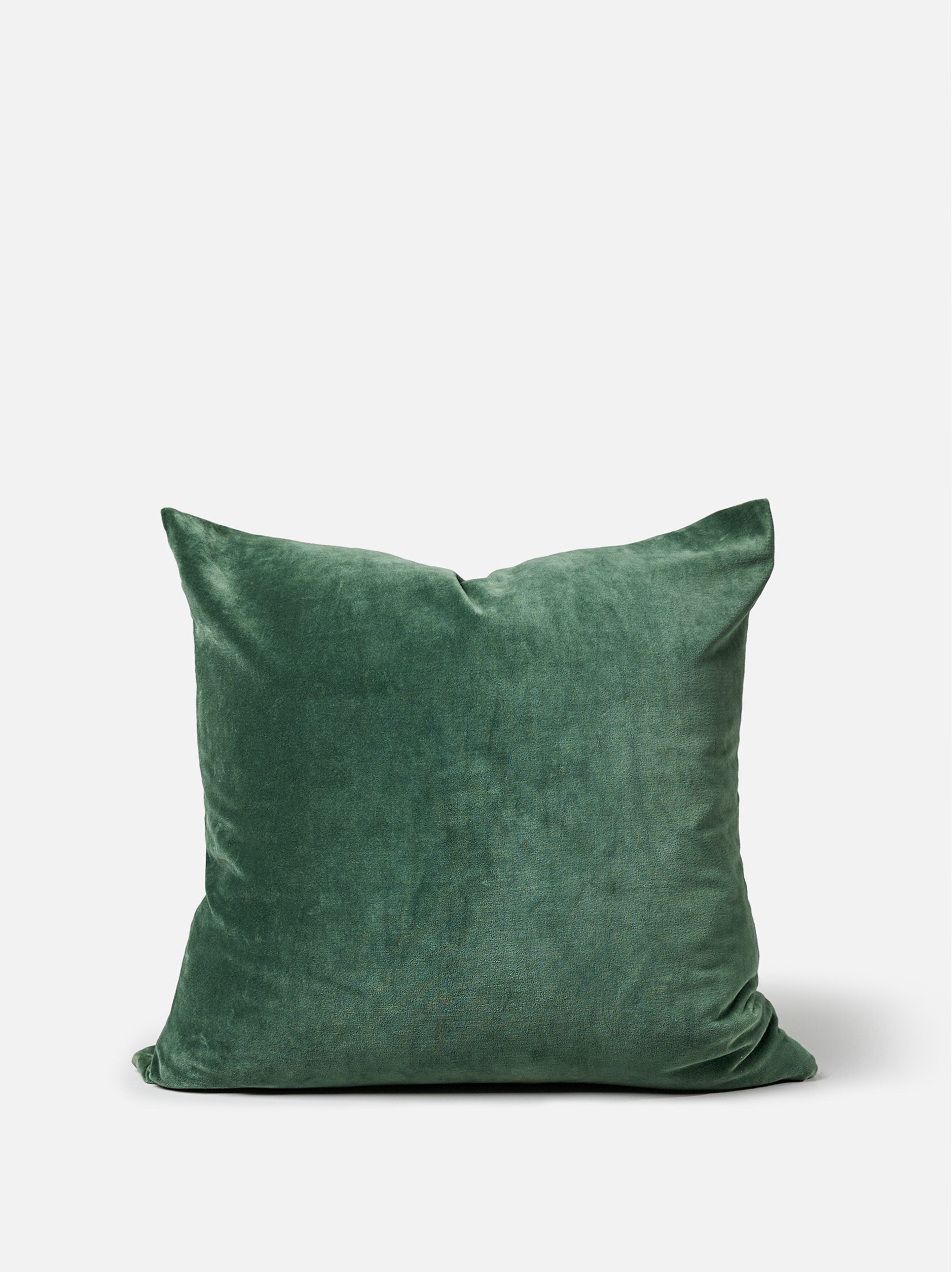 Velvet Cushion Cover Duck Green / 55x55cm