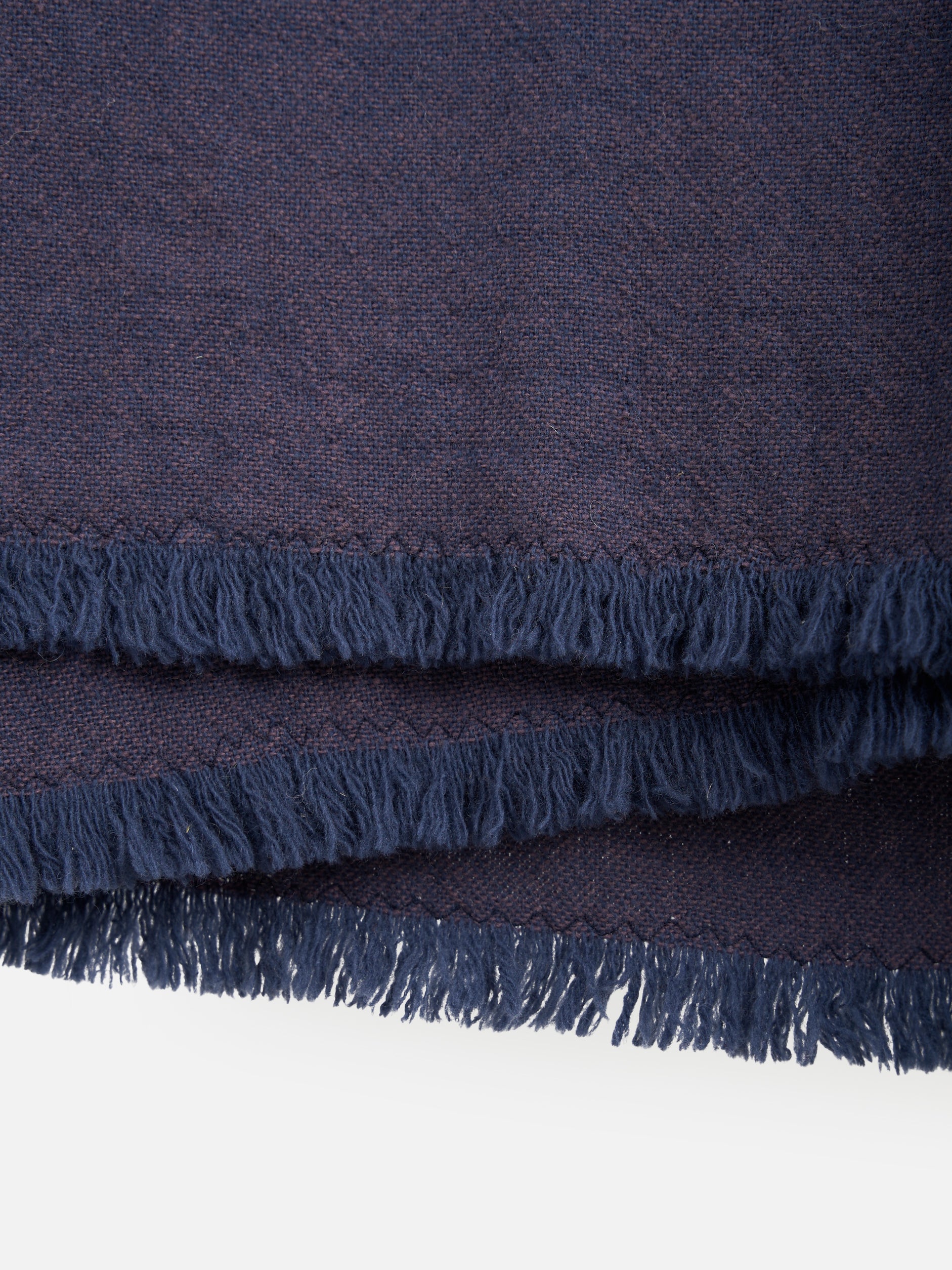 Oslo Lambswool Throw Oxford Blue/Lupin / 140x180