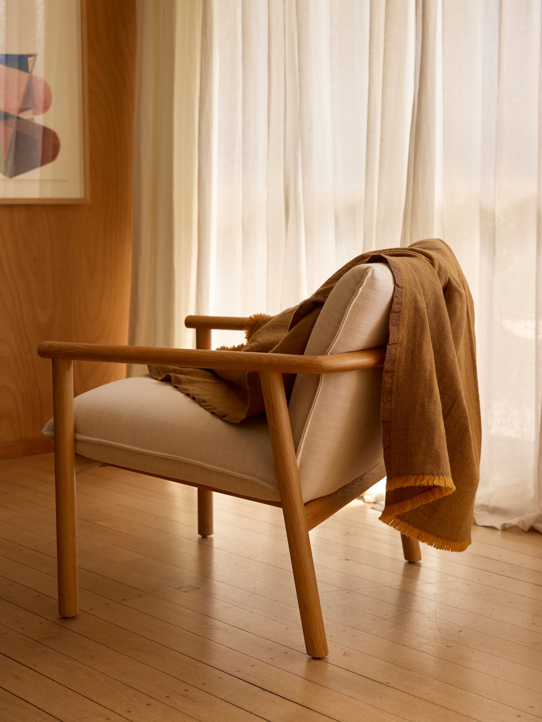 Oslo Lambswool Throw Satsuma/Lupin / 140x180cm