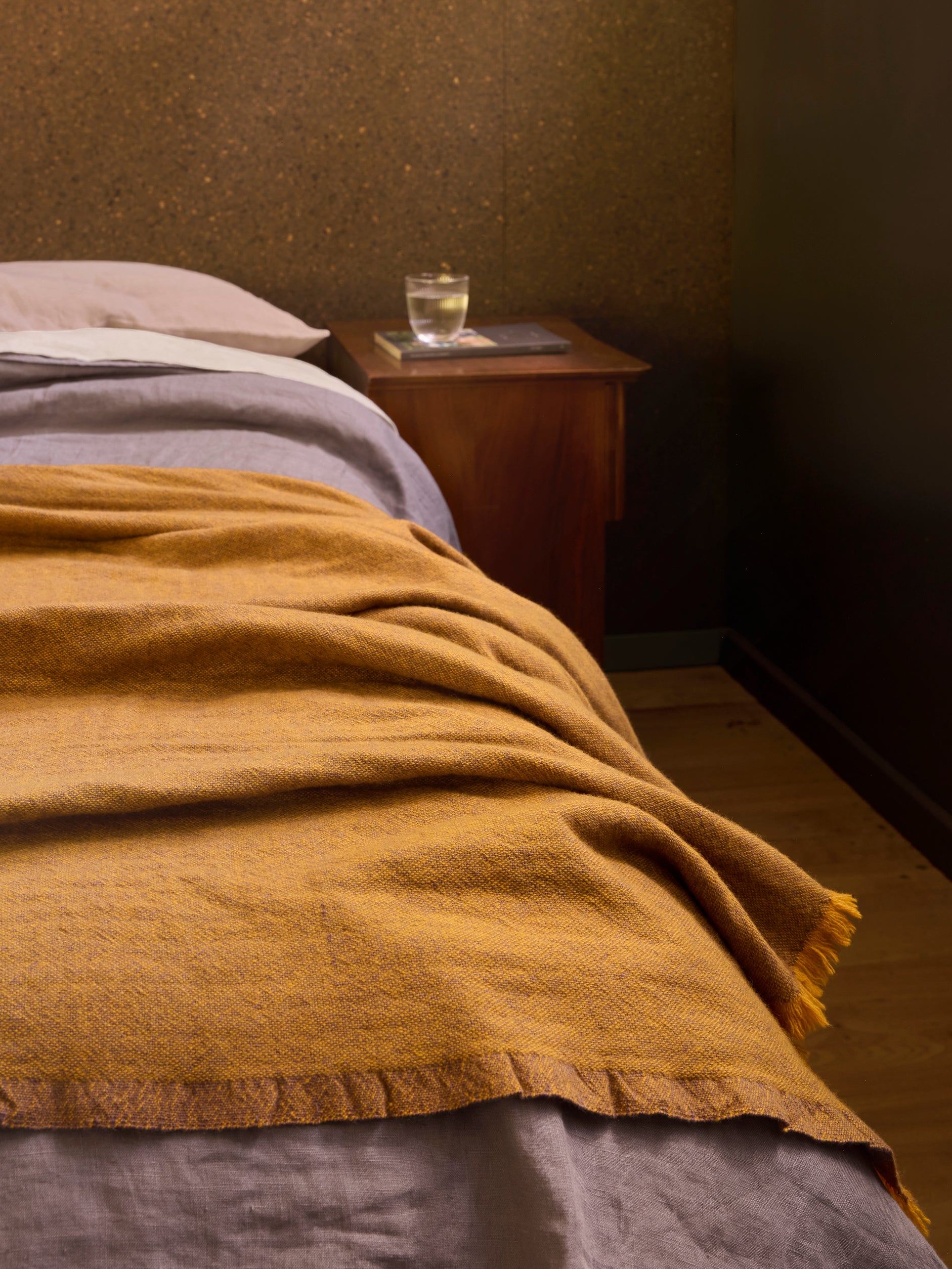 Oslo Lambswool Throw Satsuma/Lupin / 140x180cm