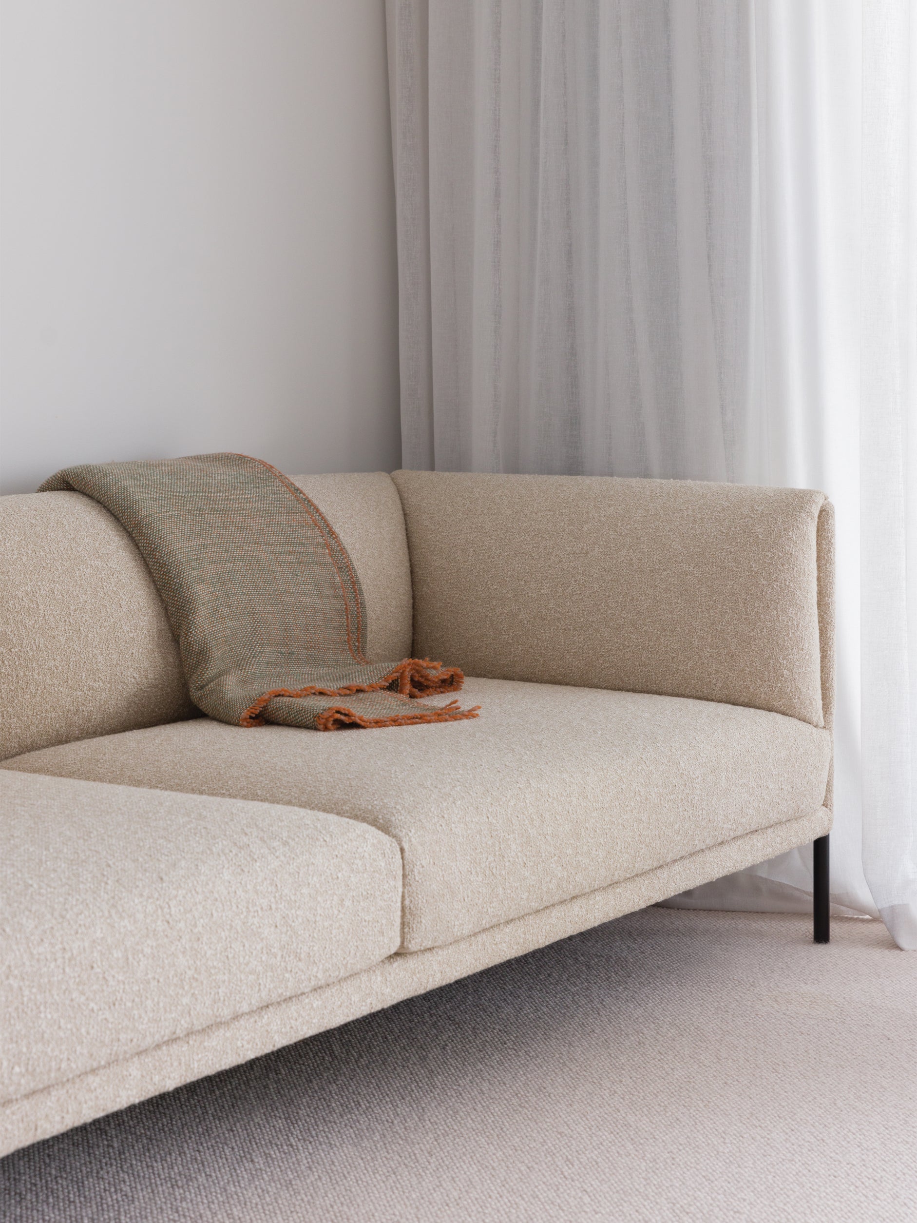 Misto Blanket Spearmint/Orange / 160x210cm