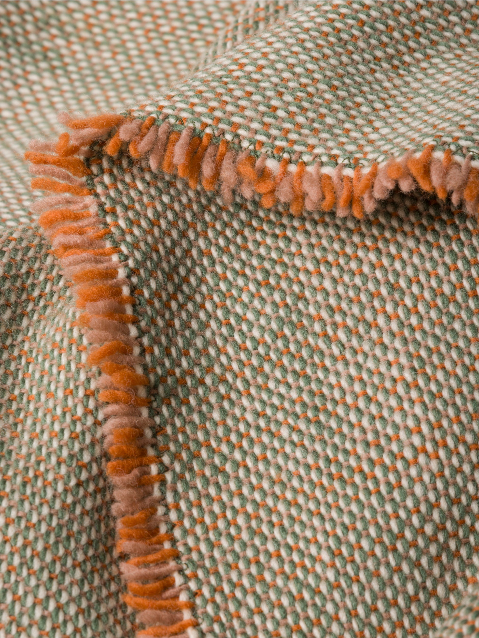 Misto Blanket Spearmint/Orange / 160x210cm