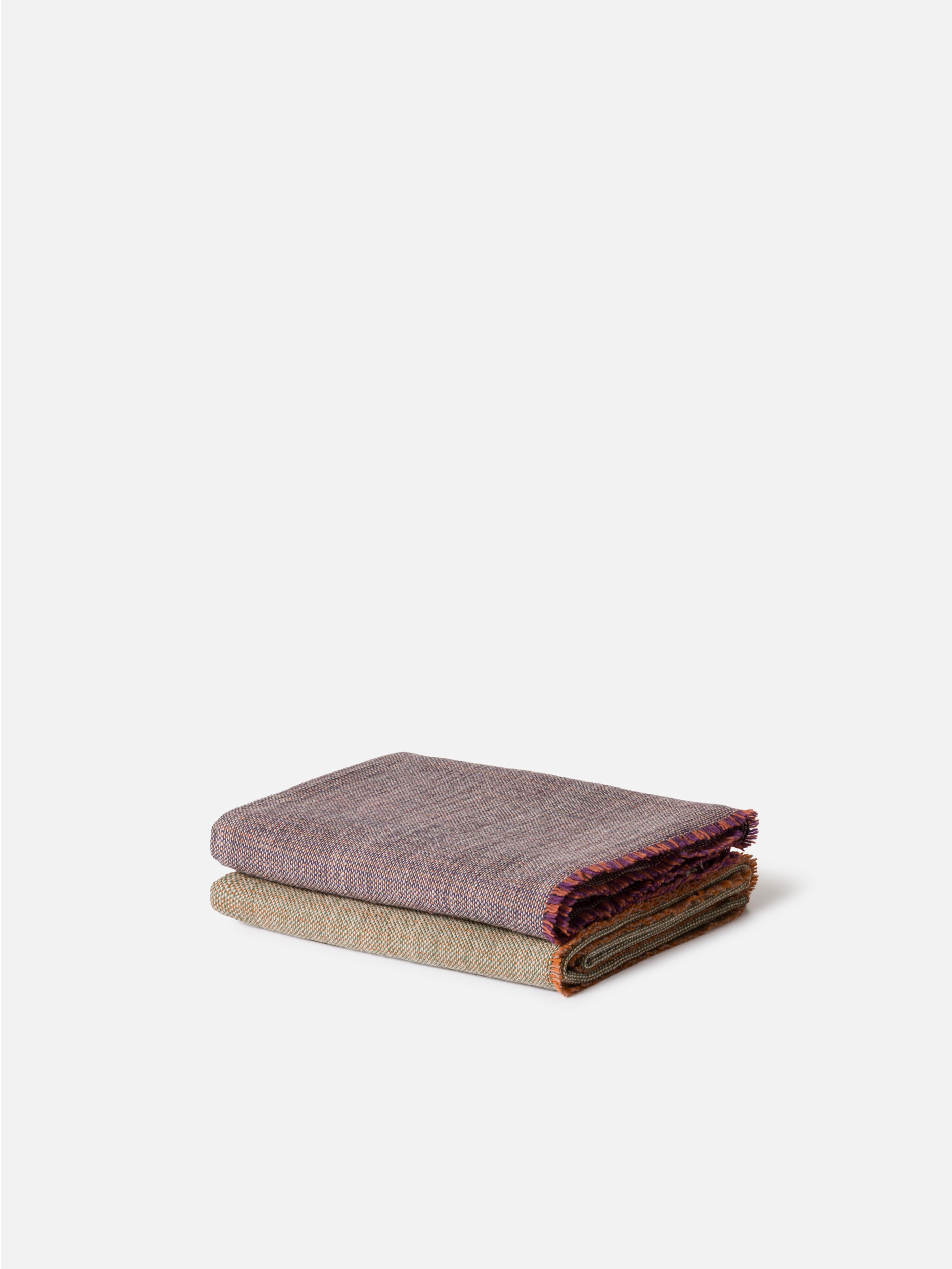 Misto Blanket Spearmint/Orange / 160x210cm
