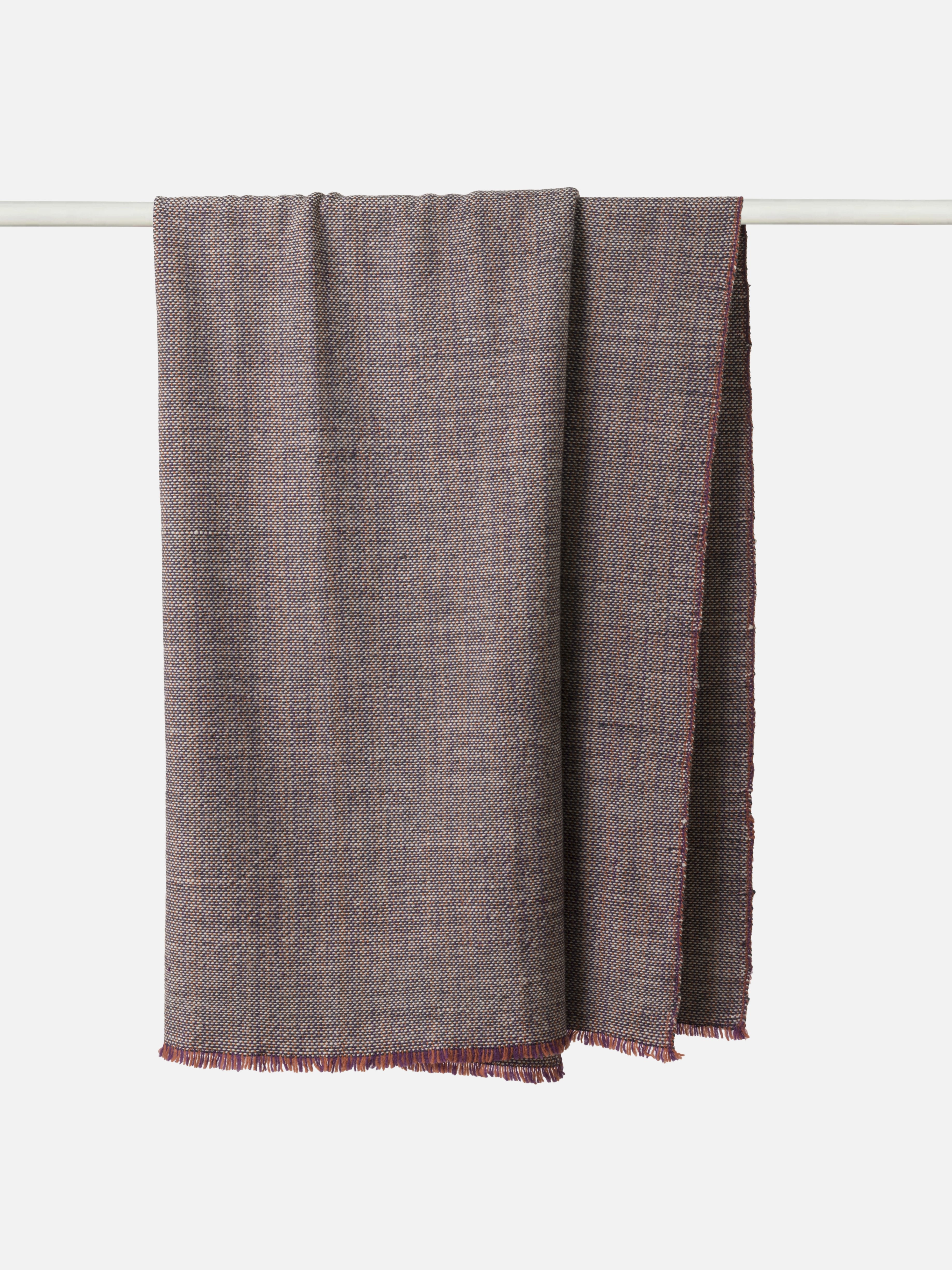 Misto Blanket Navy/Persimmon / 160x210cm