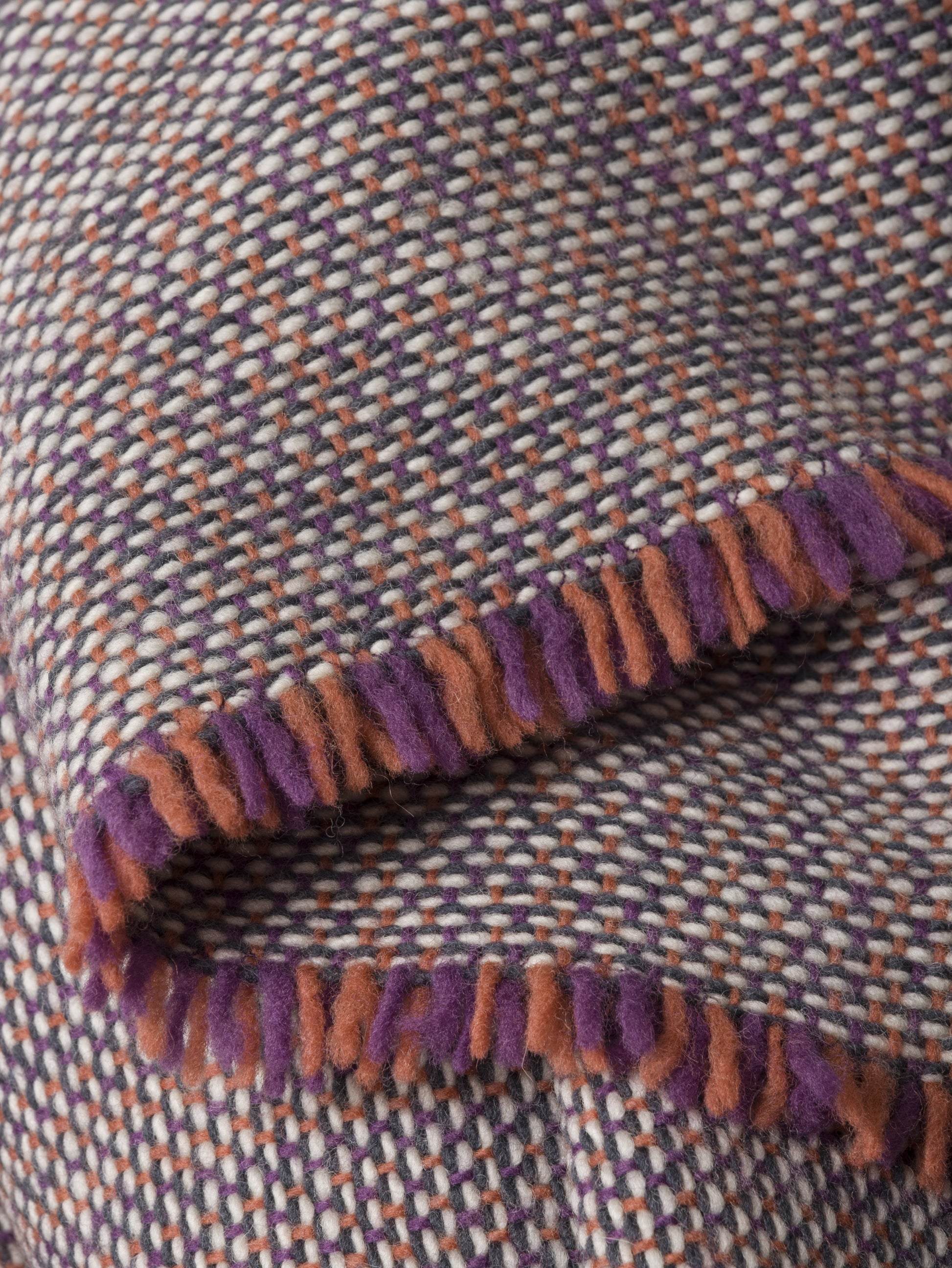 Misto Blanket Navy/Persimmon / 160x210cm