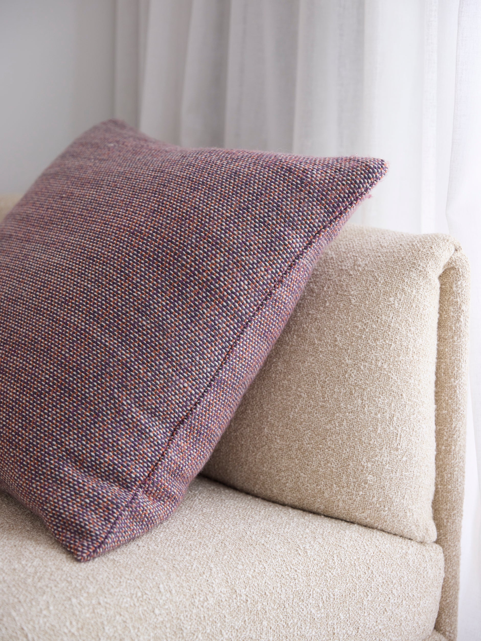 Misto Cushion Cover Navy/Persimmon / 60x60cm