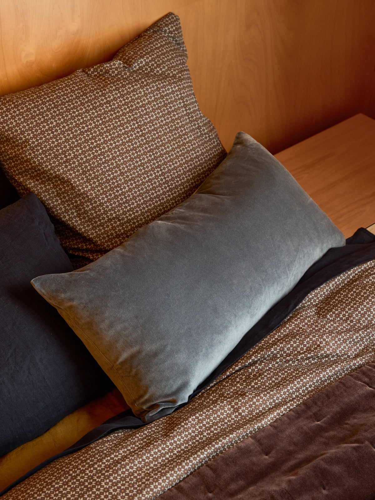 Cotton Velvet Cushion Cover Cod / 80x40cm