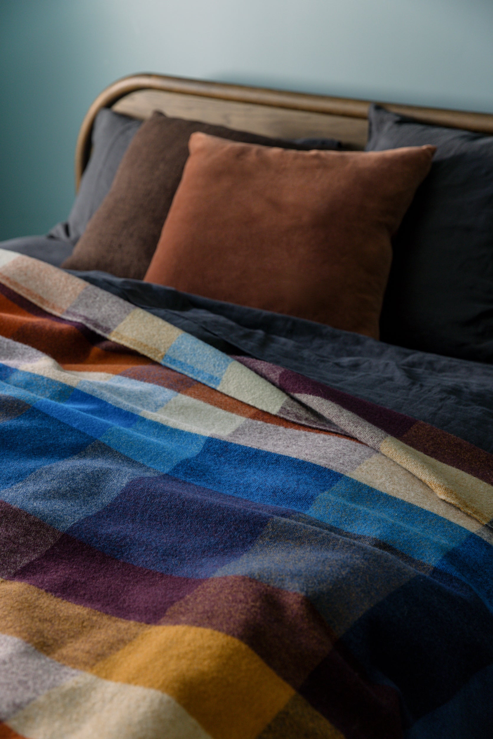 Cabin Wool Blanket Mulberry/Multi / 150x180cm