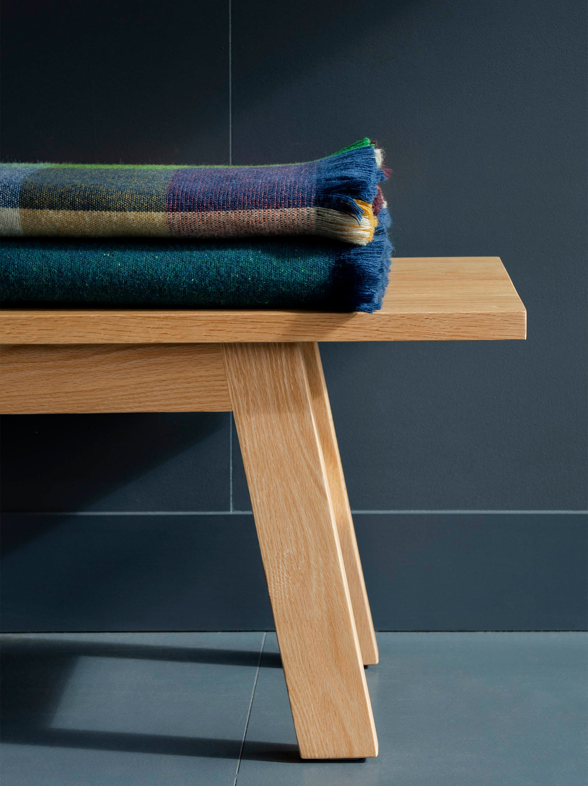 Bach Wool Blanket Sea/Spirulina / 150x180cm