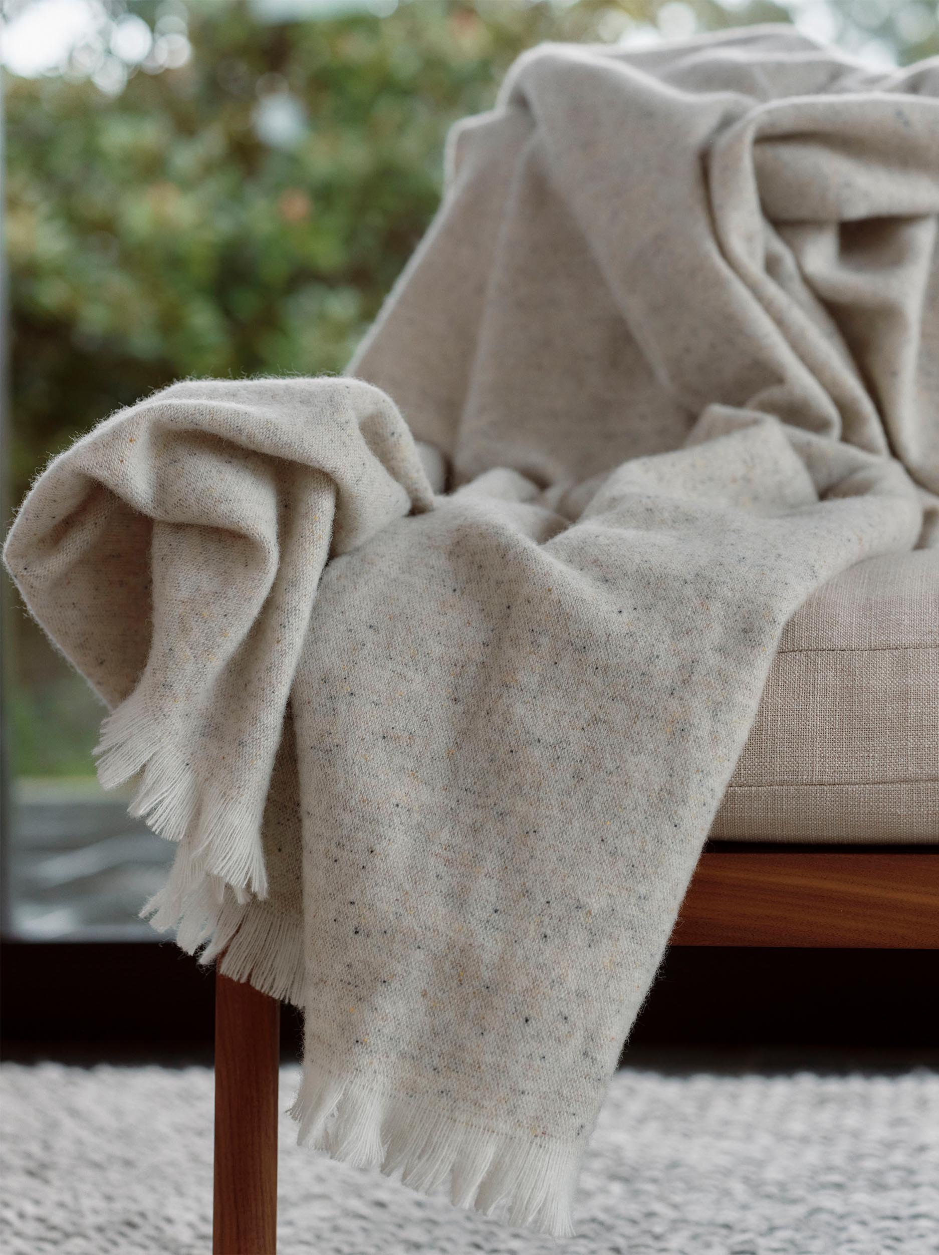 Bach Wool Blanket Natural/Vanilla / 150x180cm