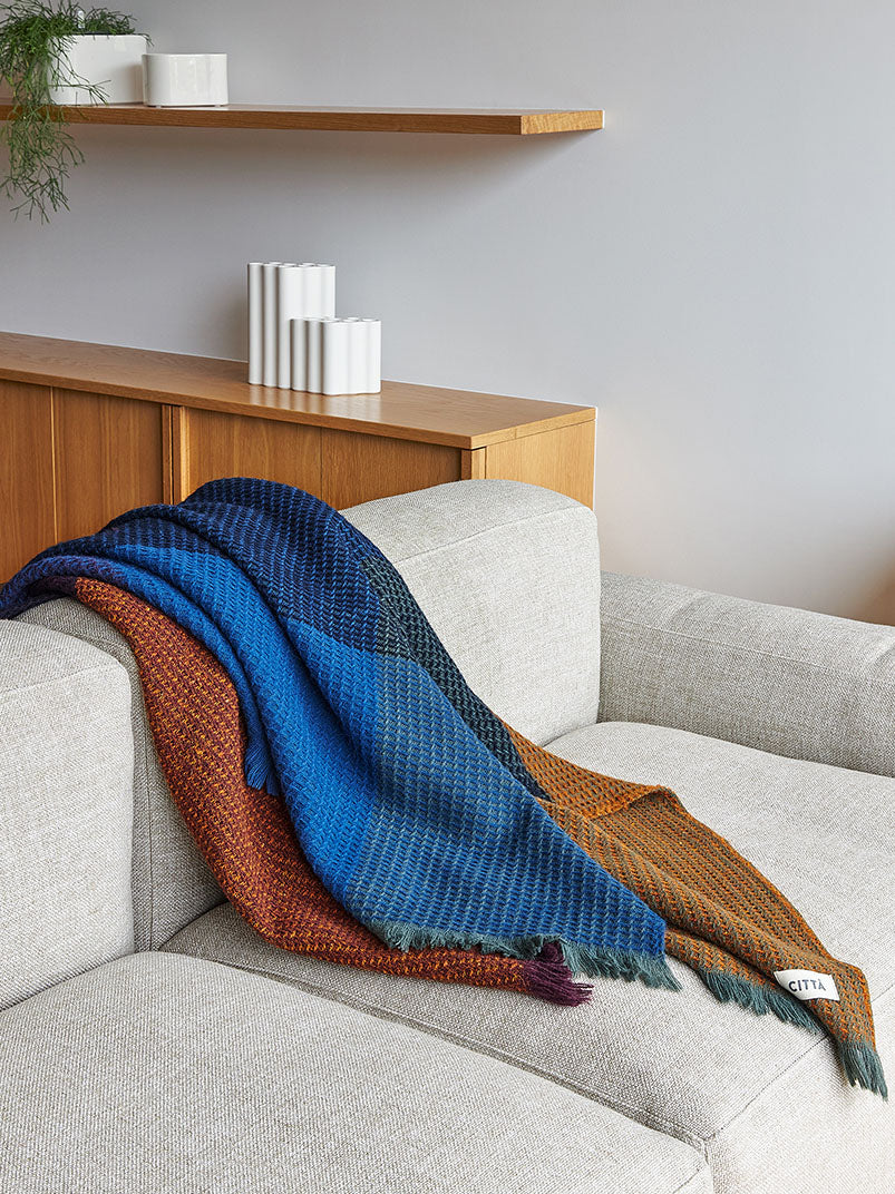 Waffle Wool Blanket Multi / 150x180cm