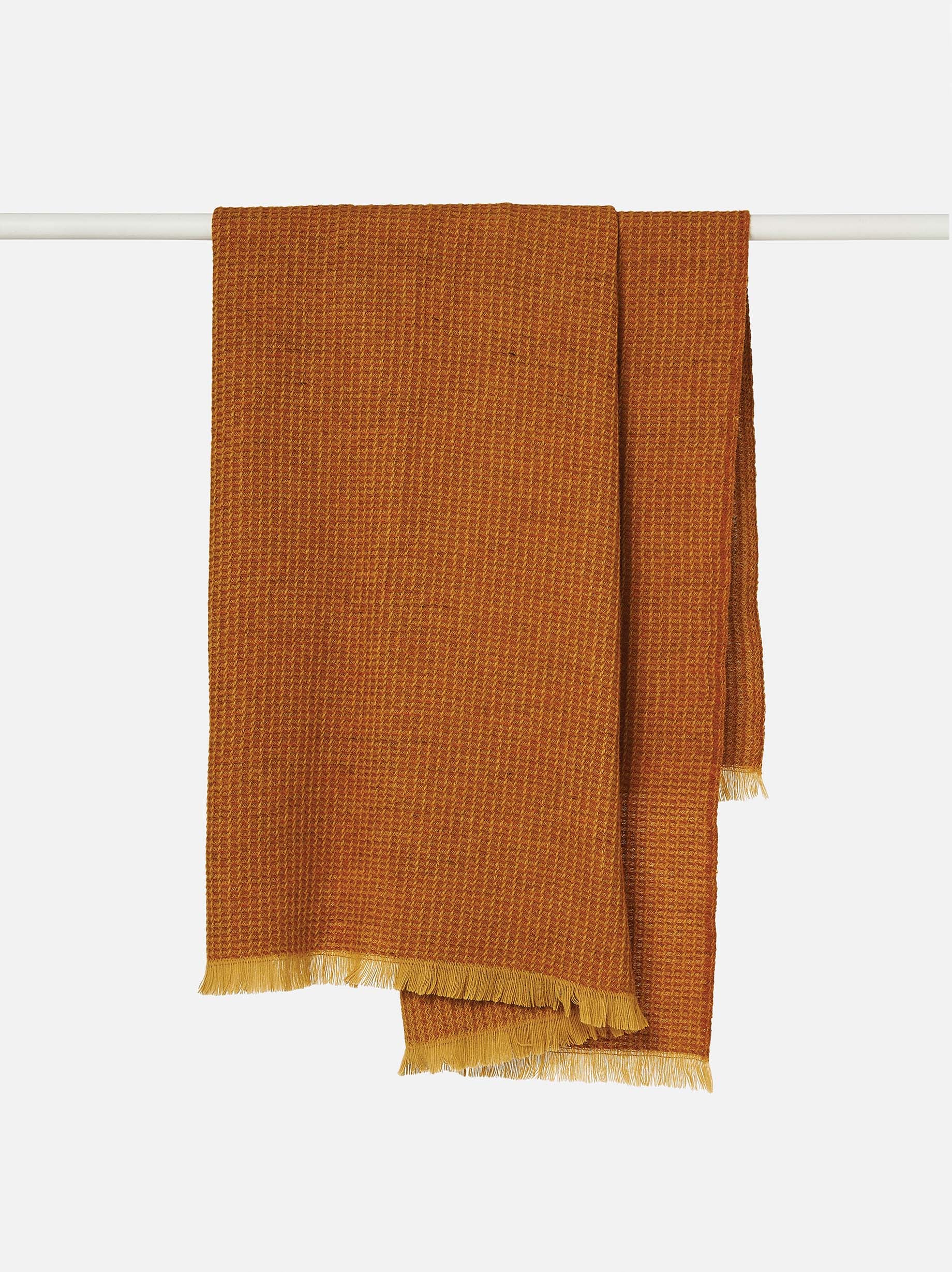 Waffle Wool Blanket Honey/Orange Peel / 150x180cm