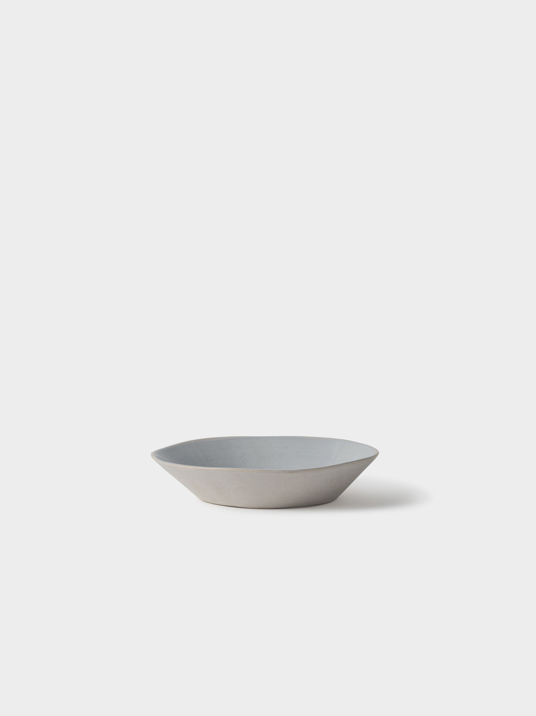 Finch Side Plate Set/4 White/Natural / 22cmdia
